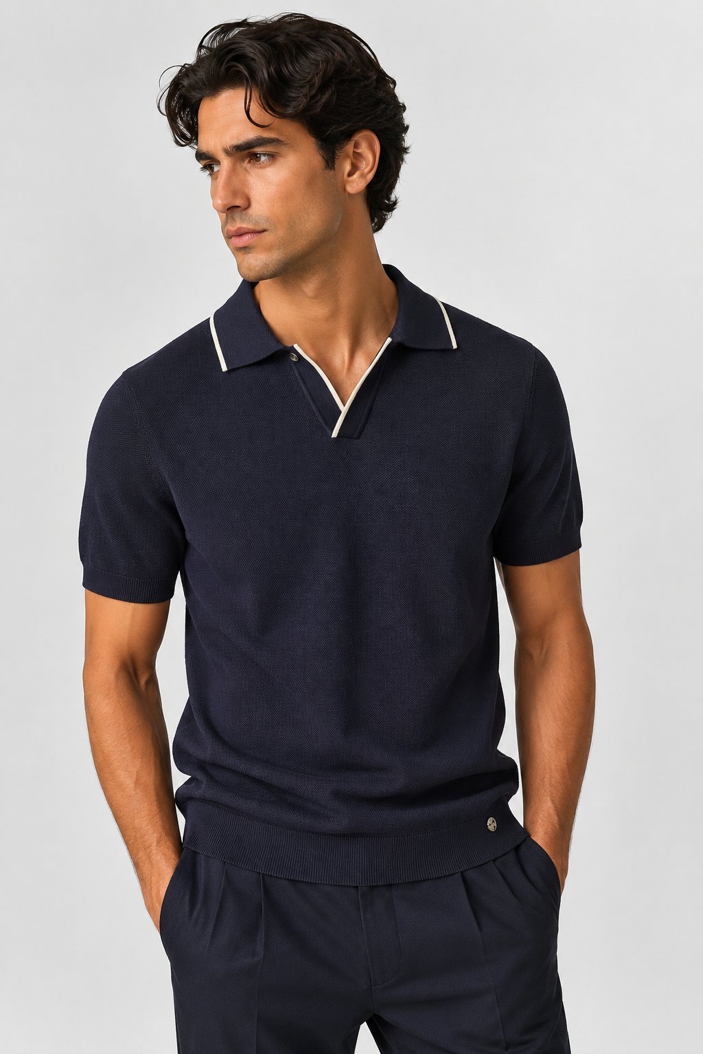 NCS JEANSErkek Polo Yaka Triko Lacivert1362
