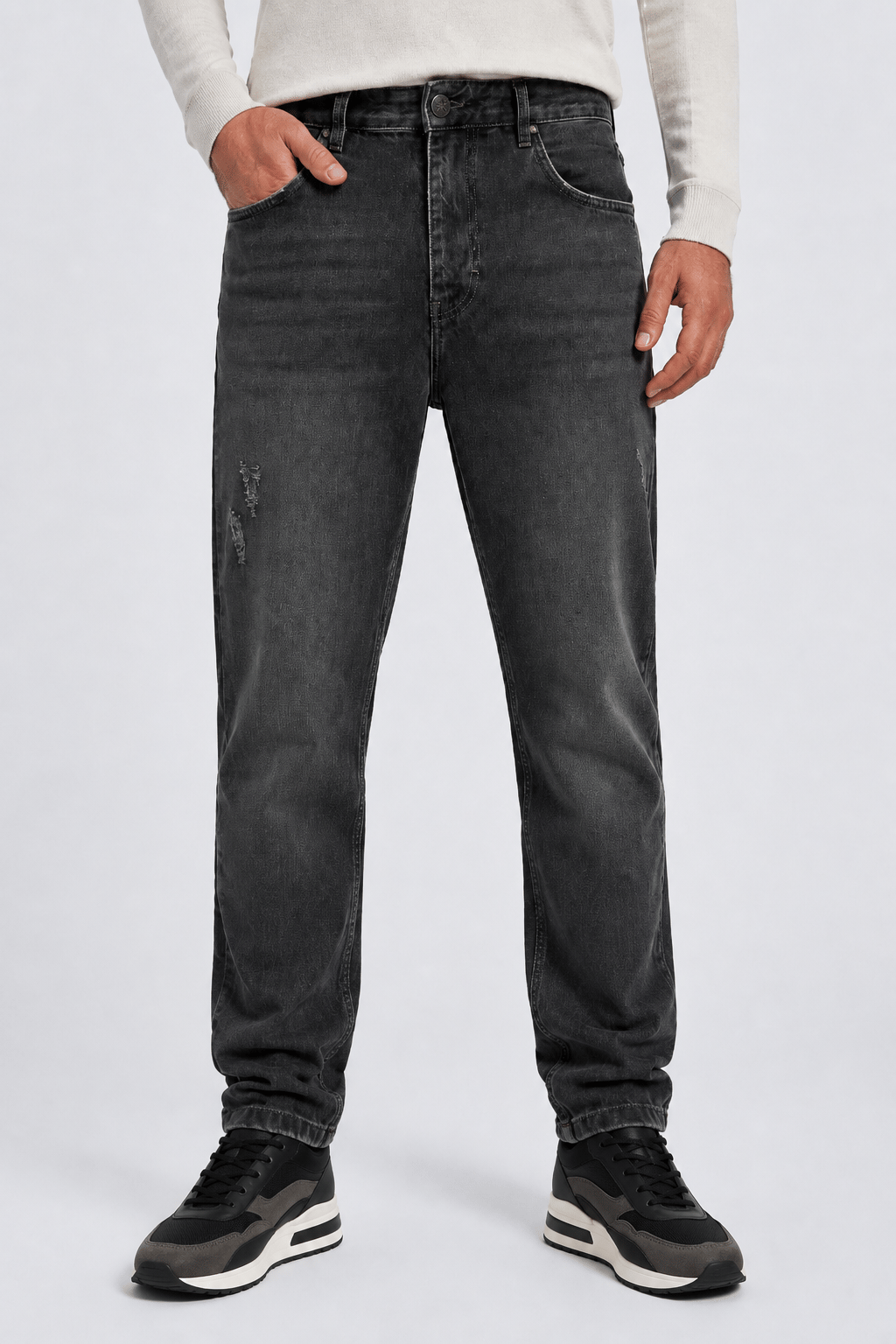NCS JEANSErkek Regular Fit Düz Paça Jean Pantolon Gri502