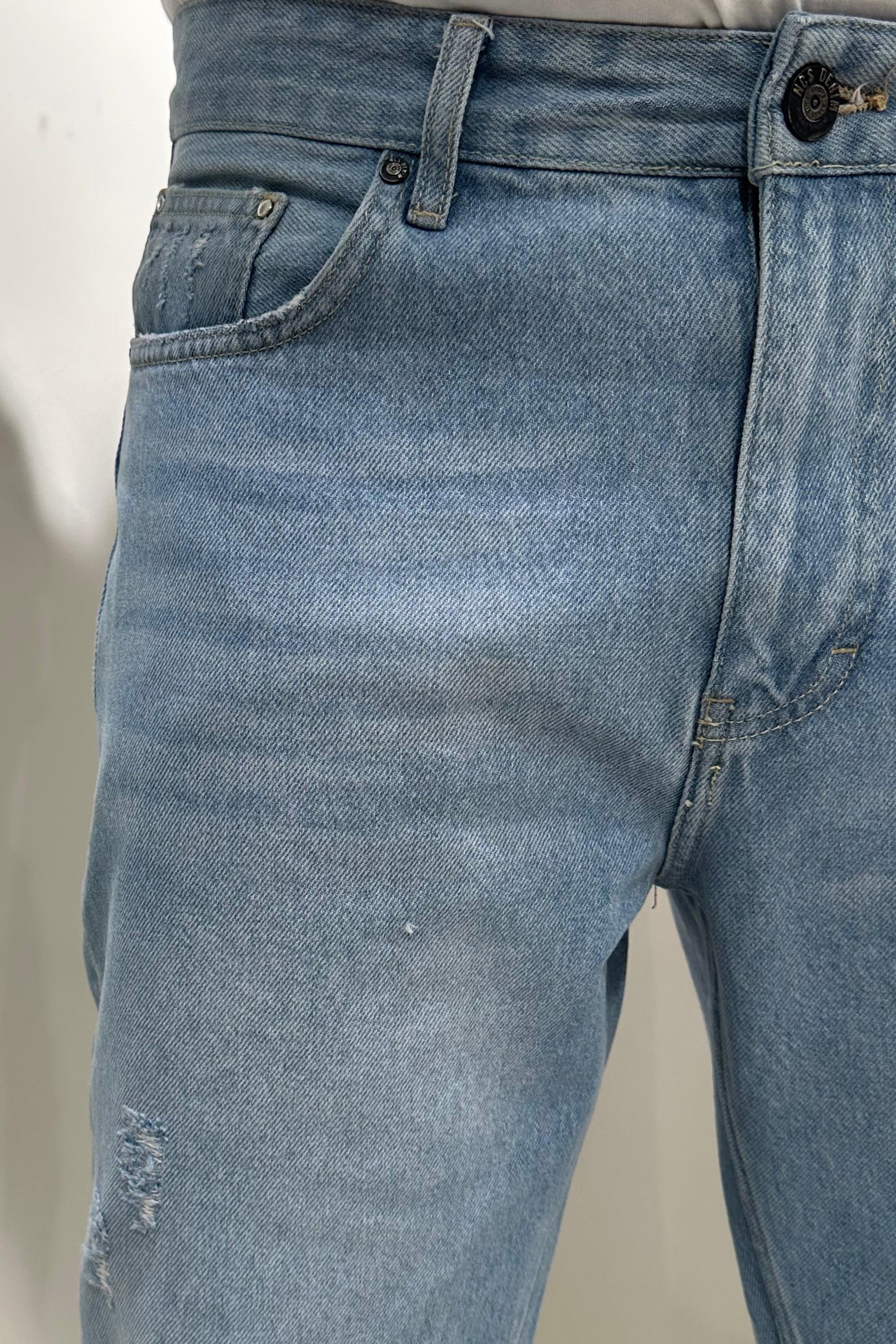 NCS JEANSErkek Regular Fit Düz Paça Jean Pantolon Light Blue502