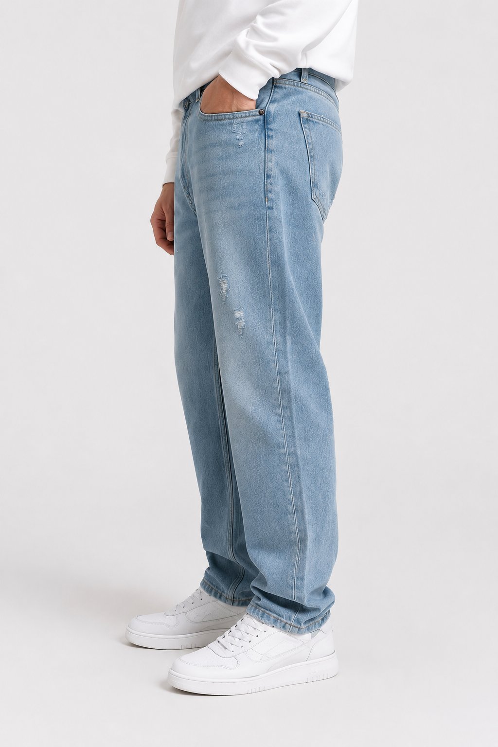 NCS JEANSErkek Regular Fit Düz Paça Jean Pantolon Light Blue502