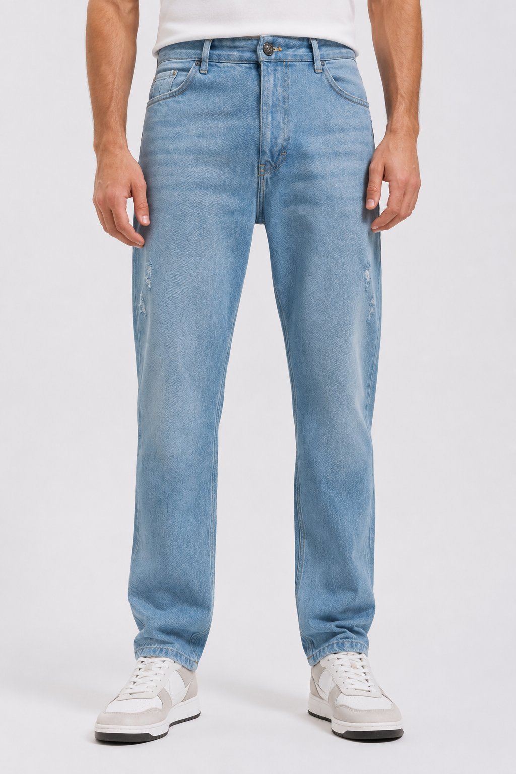 NCS JEANSErkek Regular Fit Düz Paça Jean Pantolon Light Blue502