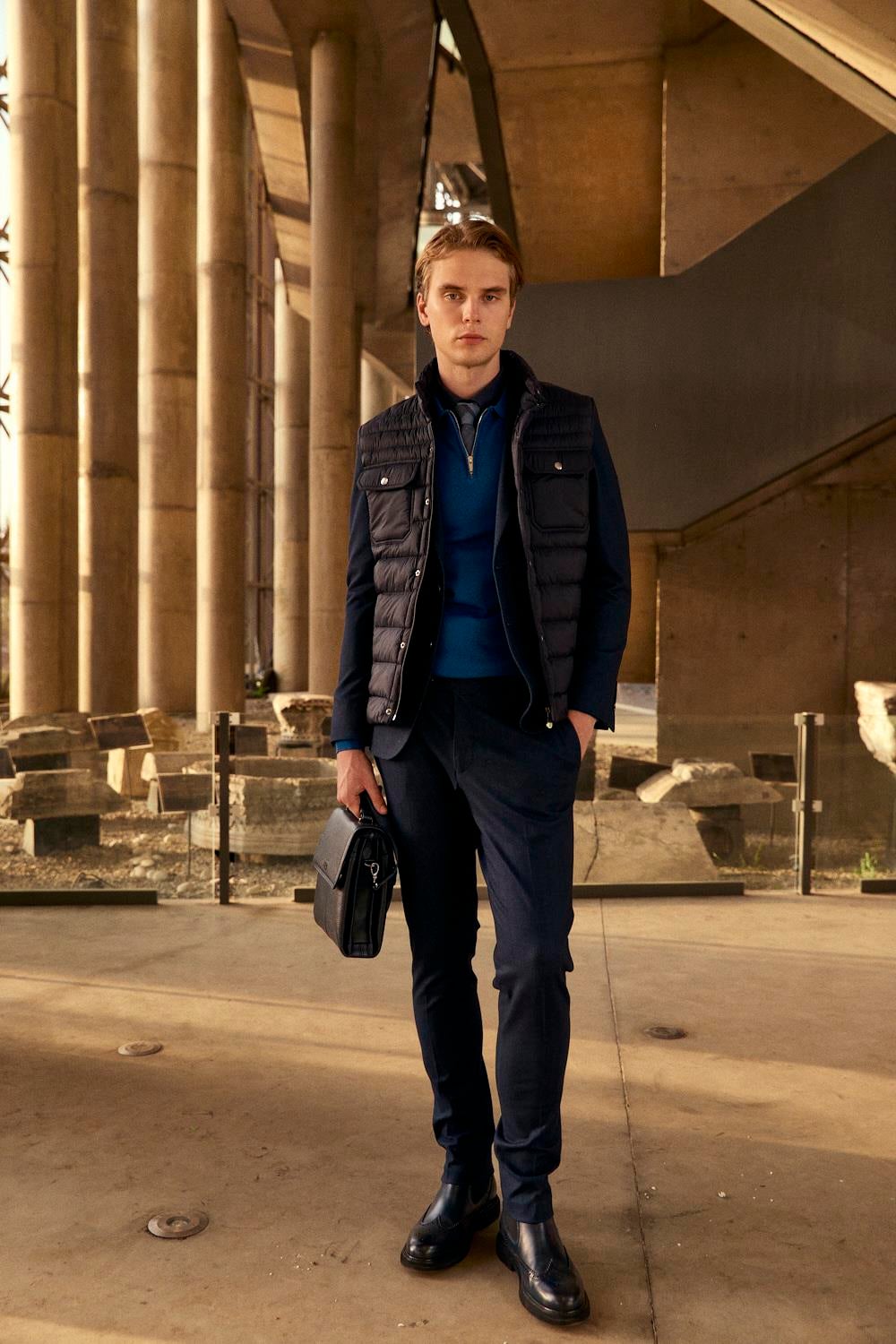 NCS JEANS Erkek Şişme Yelek Siyah Su Geçirmez Rüzgar İtici 4545