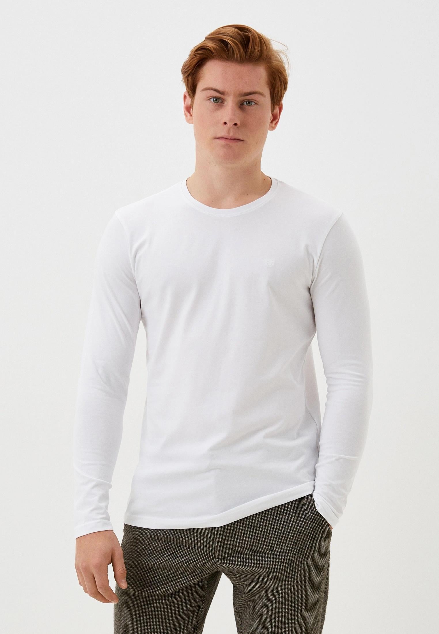 NCS JEANSErkek Tişört Bisiklet Yaka Beyaz Slim Fit Uzun Kollu T-shirt NCS JEANS 10541054