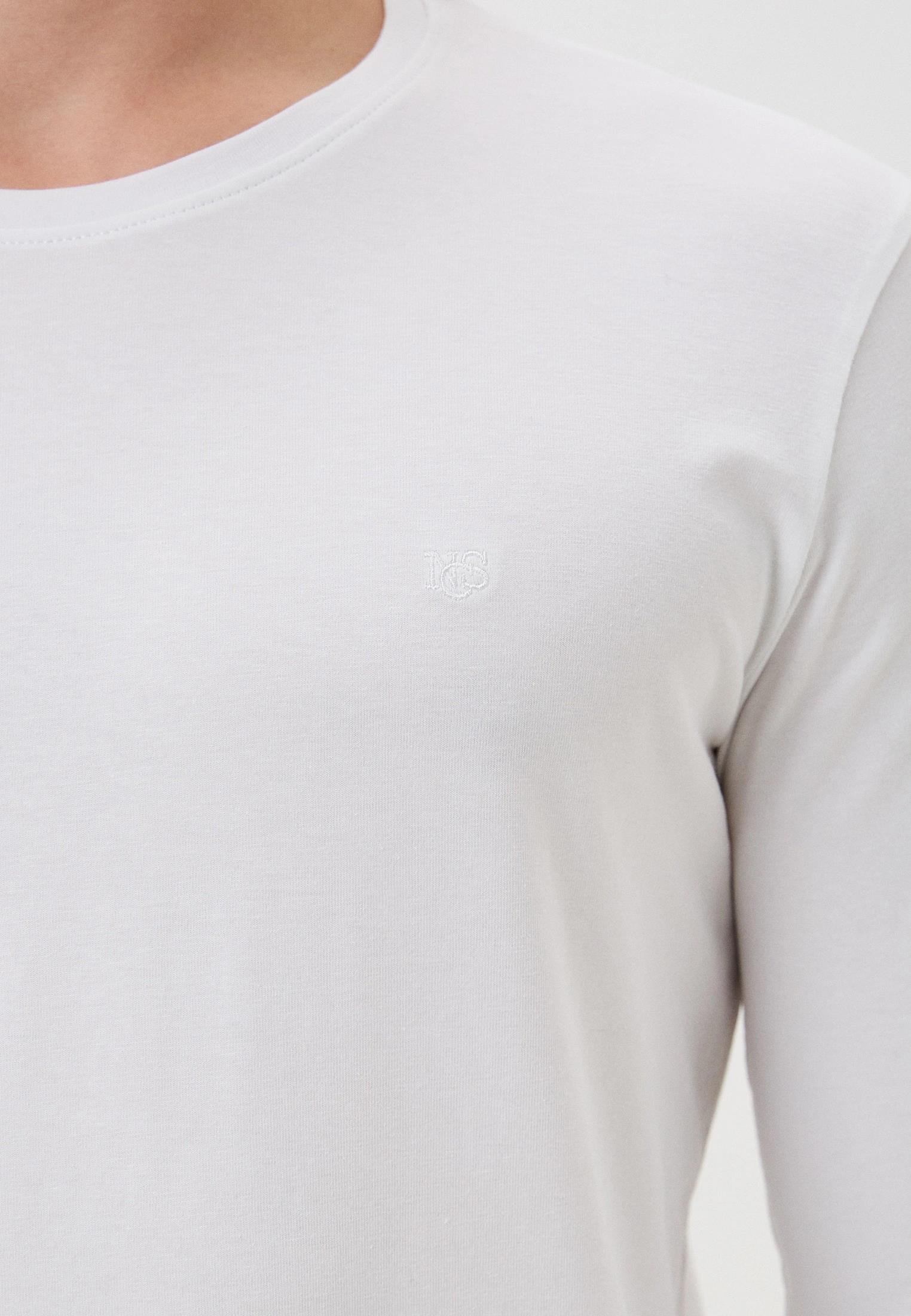 NCS JEANSErkek Tişört Bisiklet Yaka Beyaz Slim Fit Uzun Kollu T-shirt NCS JEANS 10541054