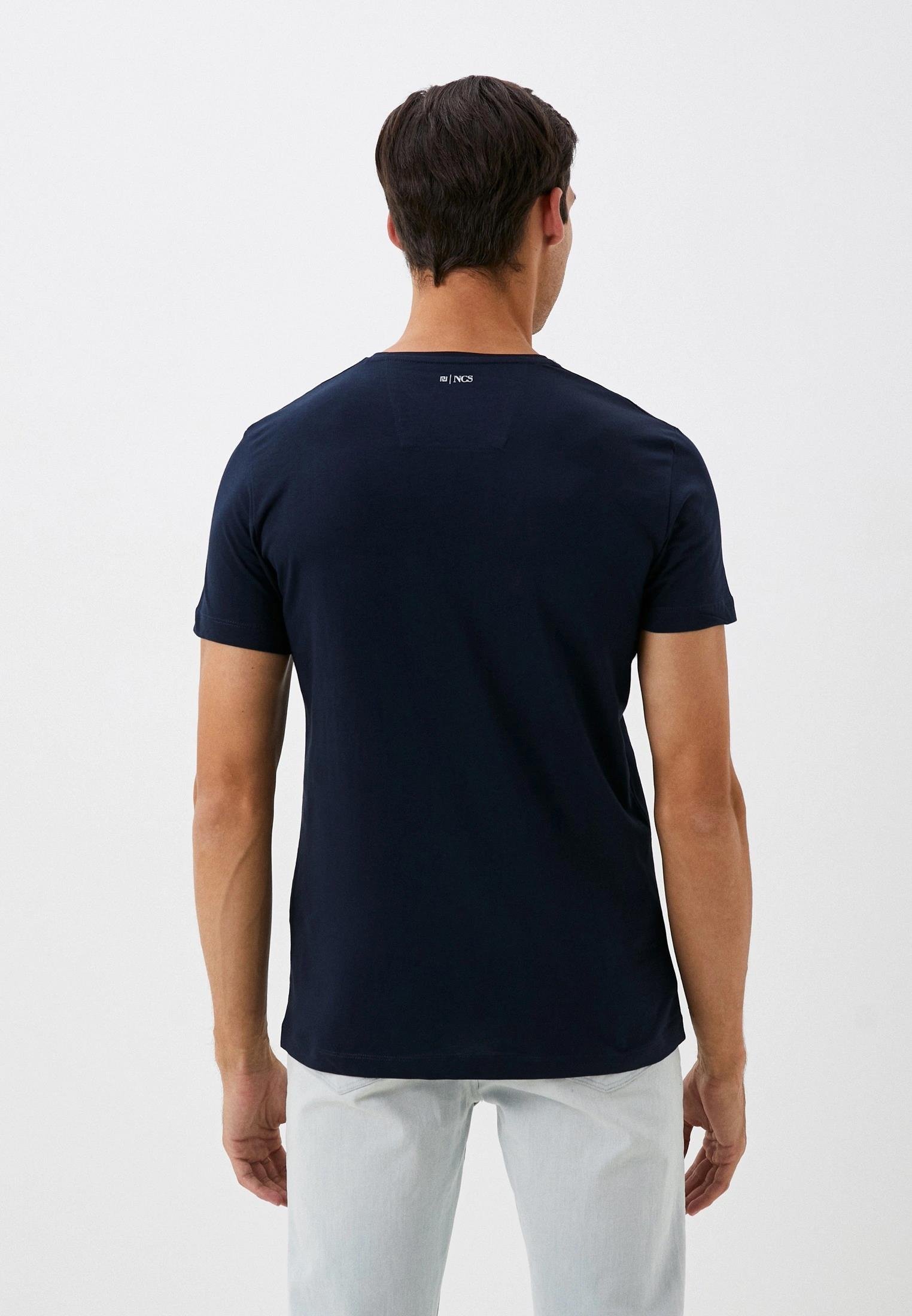 NCS JEANSErkek Tişört Bisiklet Yaka Lacivert Slim Fit %100 Pamuk T-shirt NCS JEANS 10511051