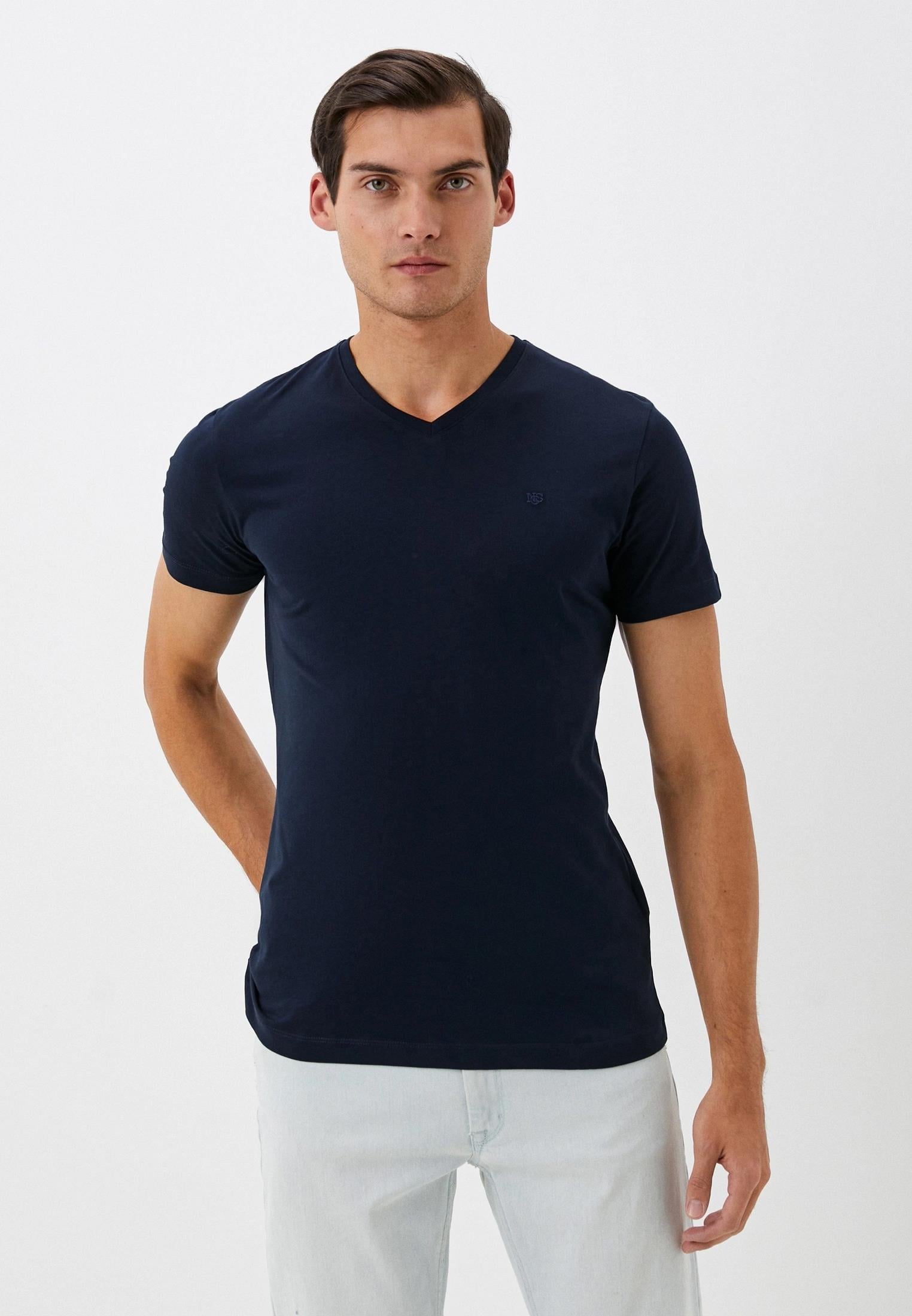 NCS JEANSErkek Tişört Bisiklet Yaka Lacivert Slim Fit %100 Pamuk T-shirt NCS JEANS 10511051