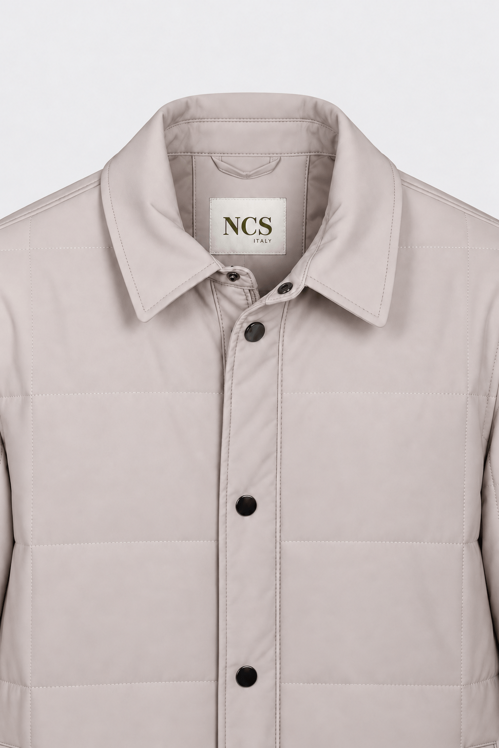 NCSÇıtçıtlı Gömlek Yaka Kapitone Bej Erkek Mont | NCS | 45684568M6K0009U