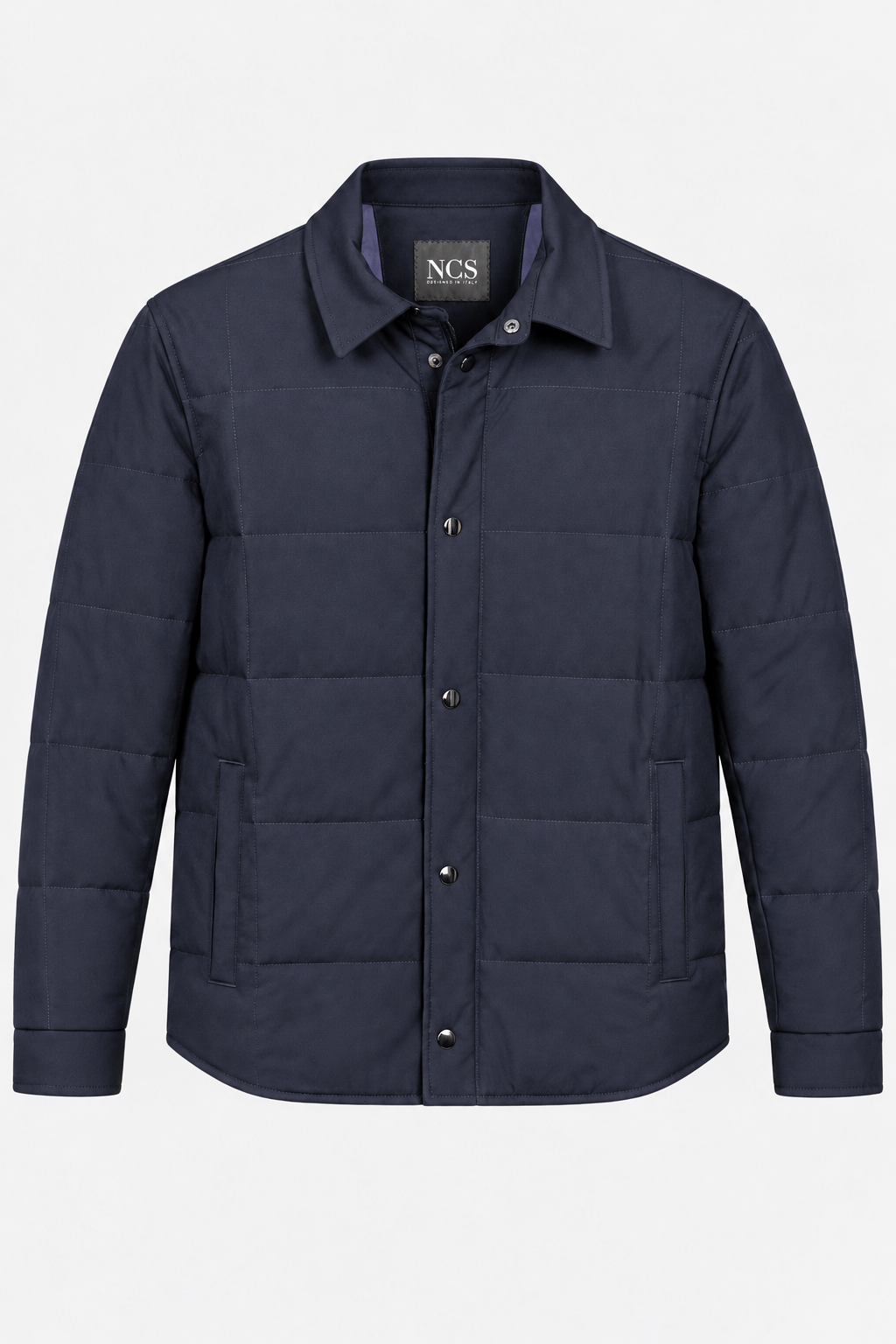 NCSÇıtçıtlı Gömlek Yaka Kapitone Lacivert Erkek Mont | NCS | 45684568M6K0009U