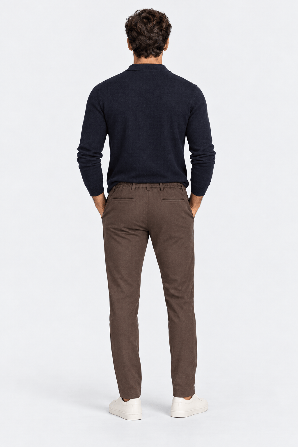 NCSUzun Kollu Polo Yaka Lacivert Erkek Sweatshirt | NCS | 16761676S6K0001S