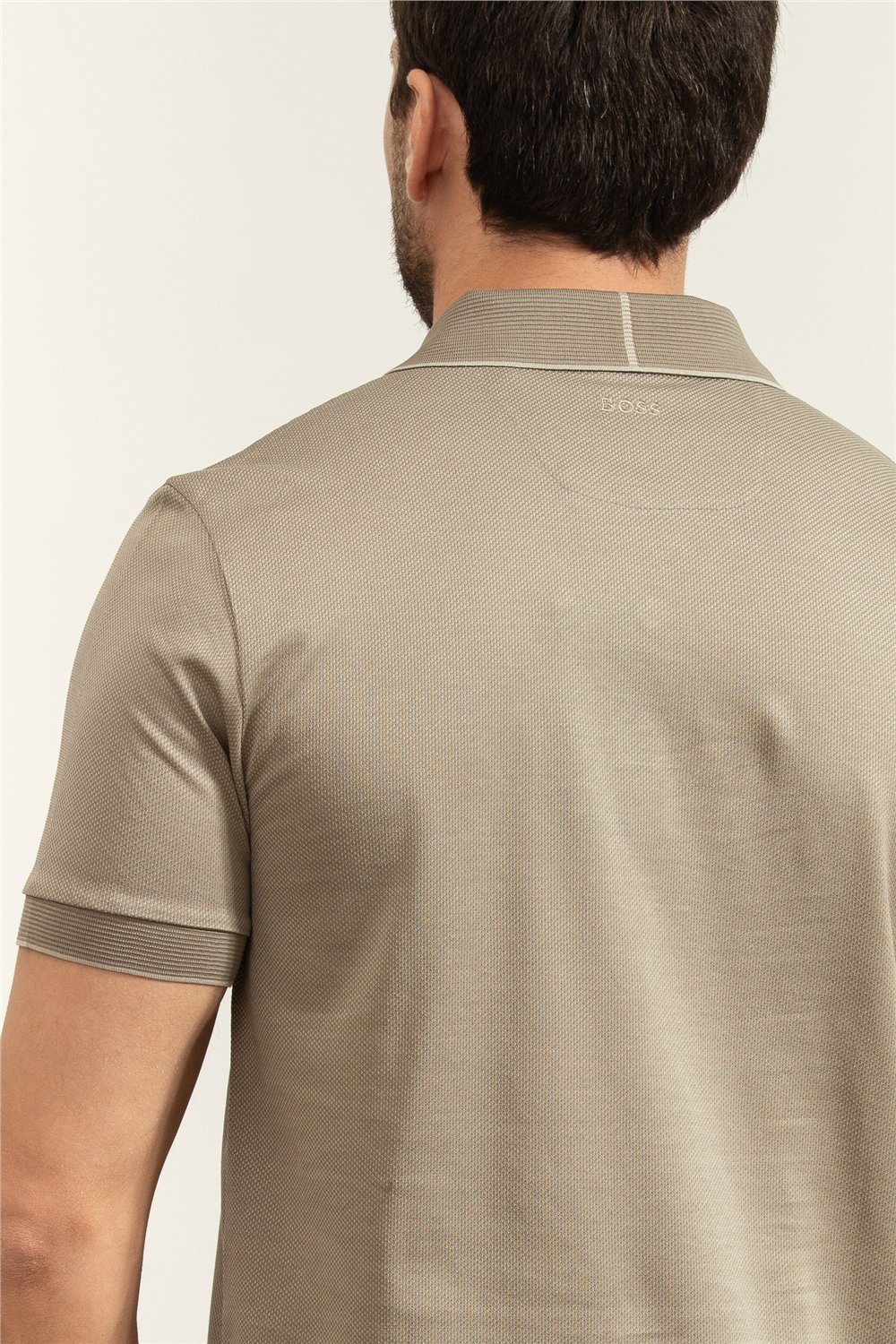 Boss C Parlay 248 Aston Martin Erkek Polo Yaka T-Shirt Gri