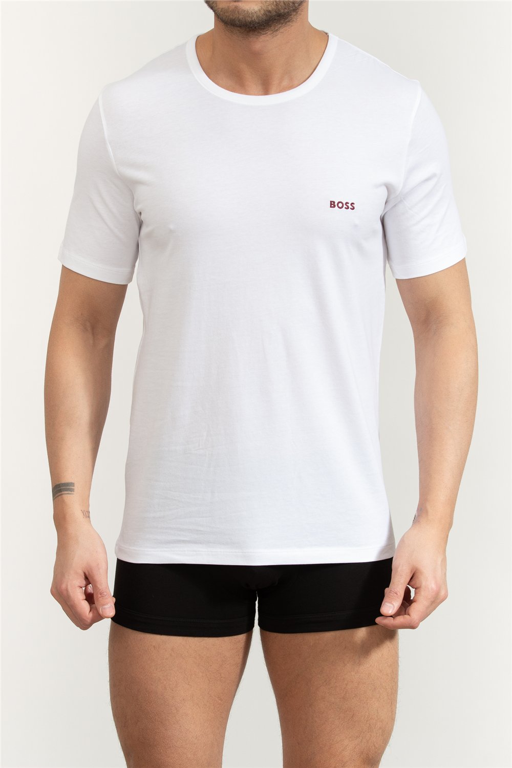 Boss Erkek Bisiklet Yaka T-Shirt Çok Renkli