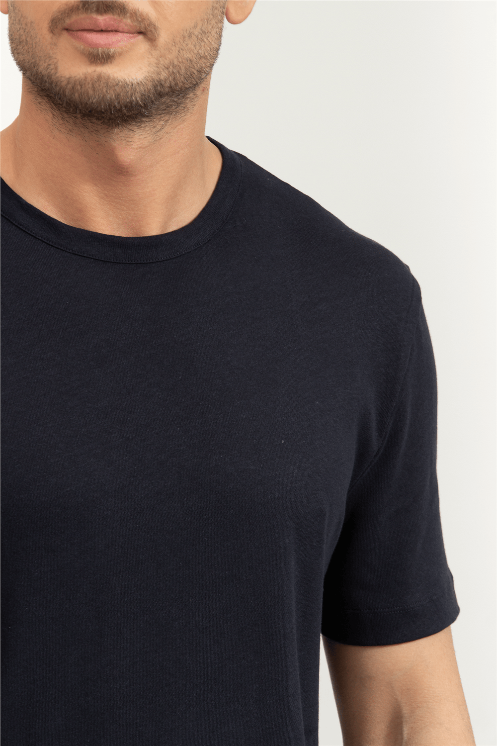 Boss Erkek Bisiklet Yaka T-Shirt Mavi