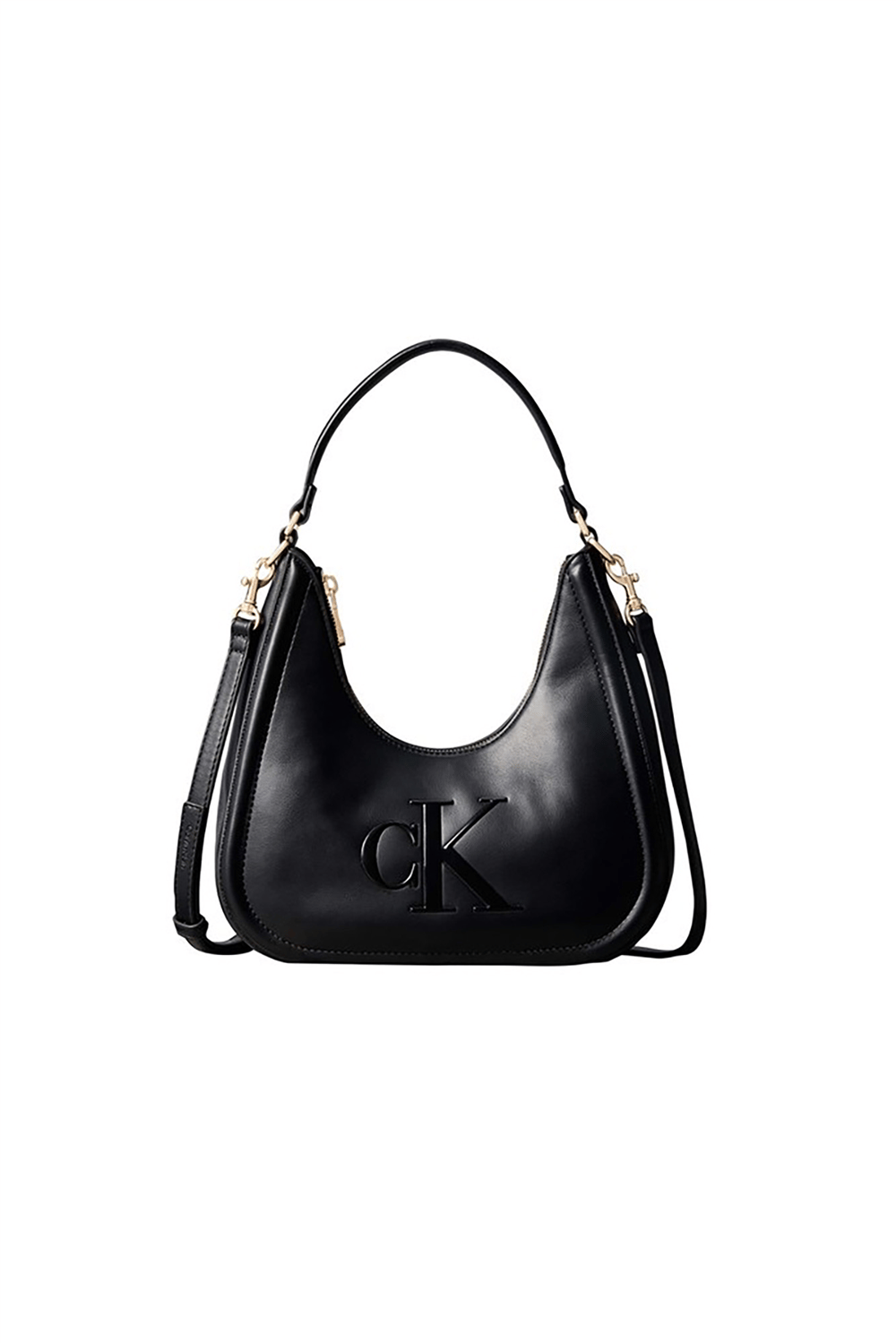 Calvin Klein Bold Ck Small Crescent Bag Kadın Mini Omuz Çantası Siyah