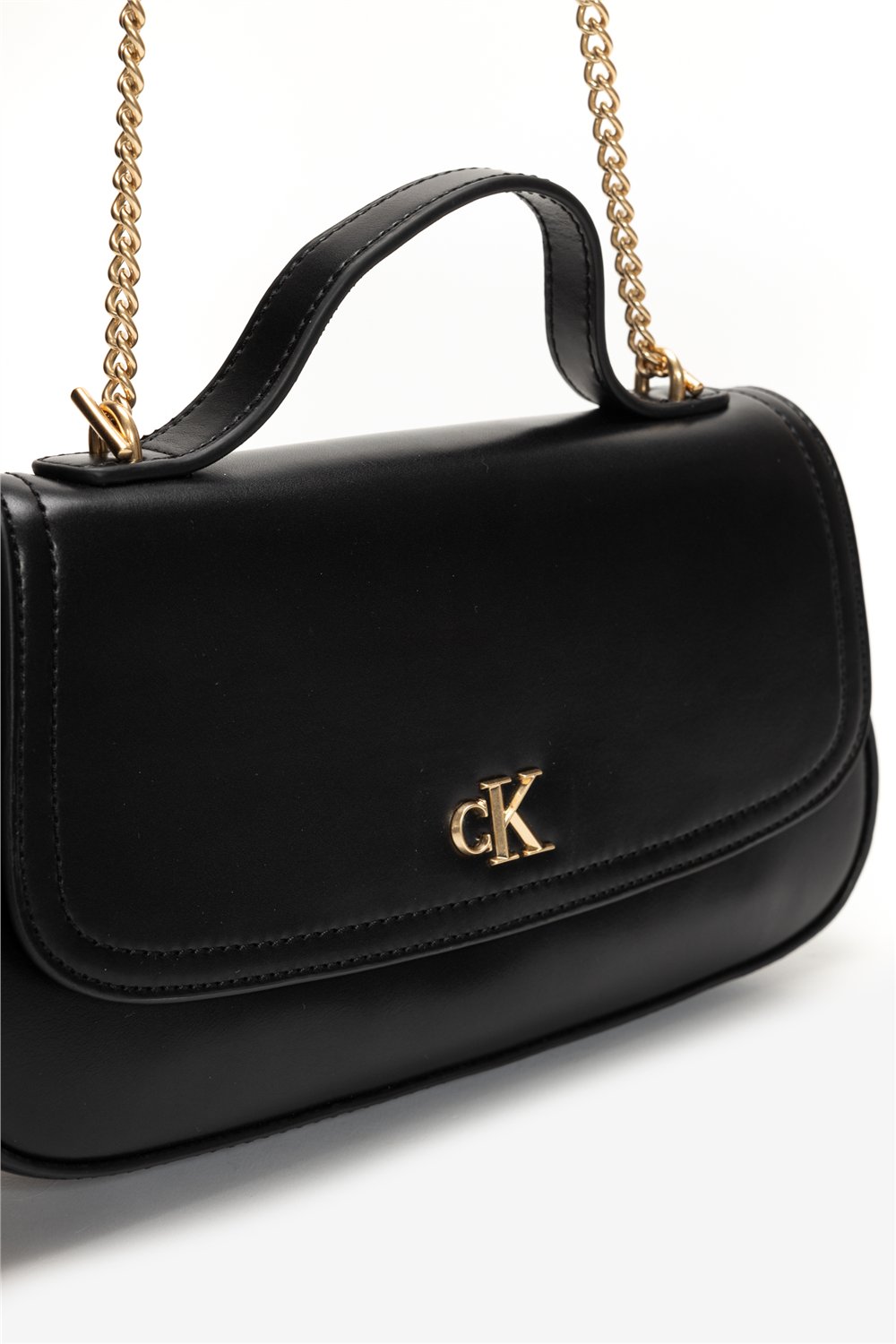 Calvin Klein CK Top Handle With Chain Bag Kadın Mini Omuz Çantası