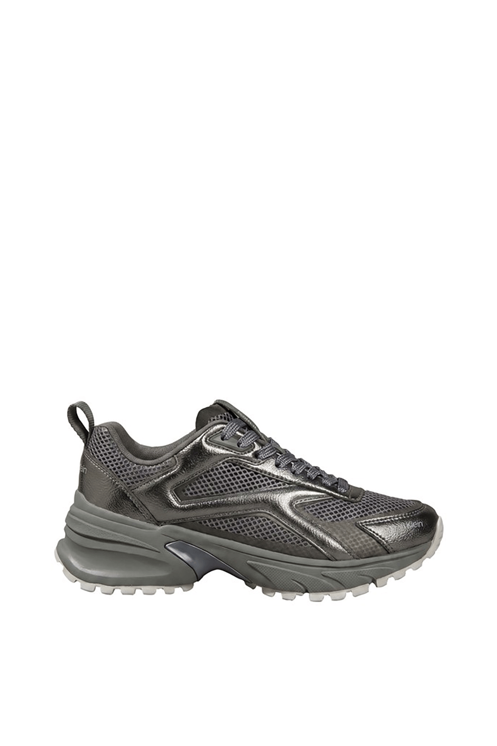 Calvin Klein Hike Runn Ck Stripe Mesh-Lth Met Kadın Sneaker Gri