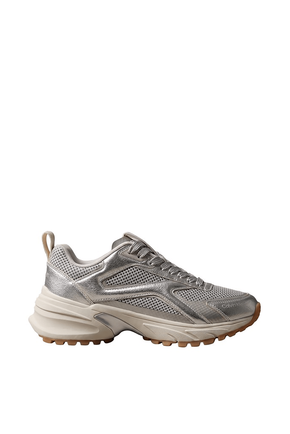 Calvin Klein Hike Runn Ck Stripe Mesh-Lth Met Kadın Sneaker Gri