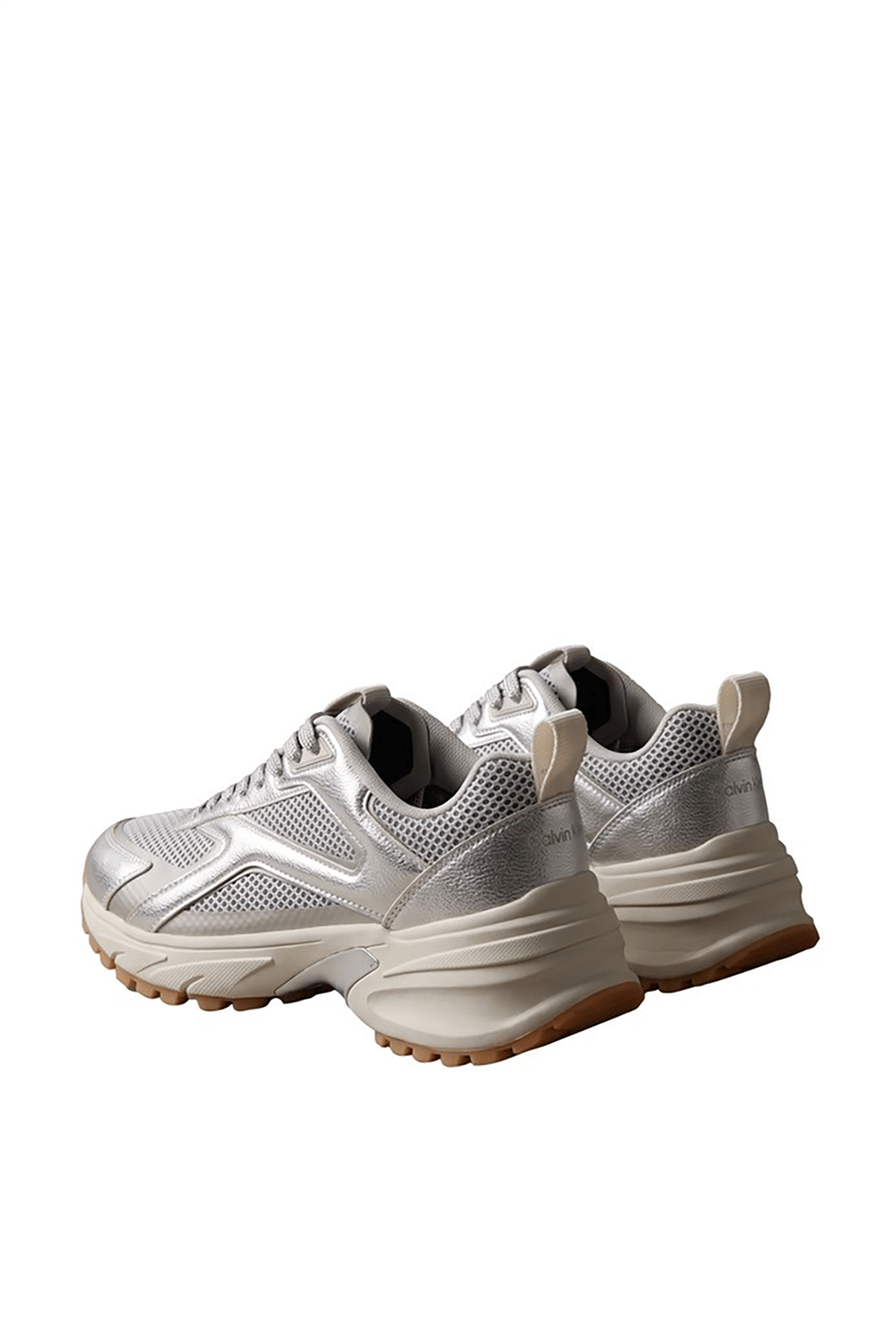 Calvin Klein Hike Runn Ck Stripe Mesh-Lth Met Kadın Sneaker Gri