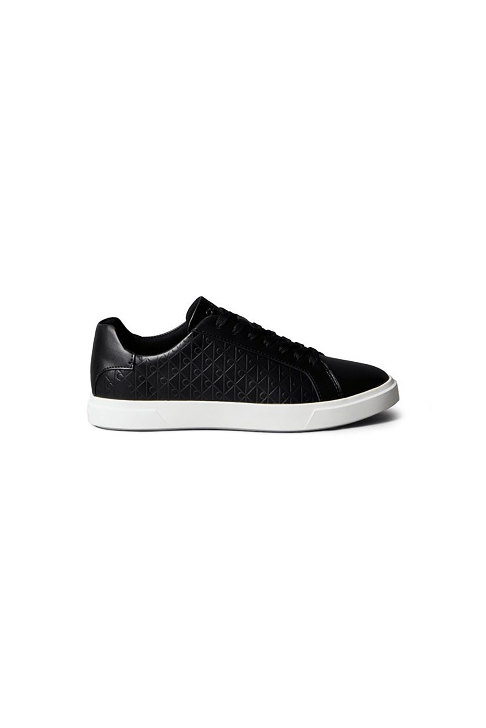 Calvin Klein Low Pro Cups Laceup Lth Aop Kadın Sneaker Siyah