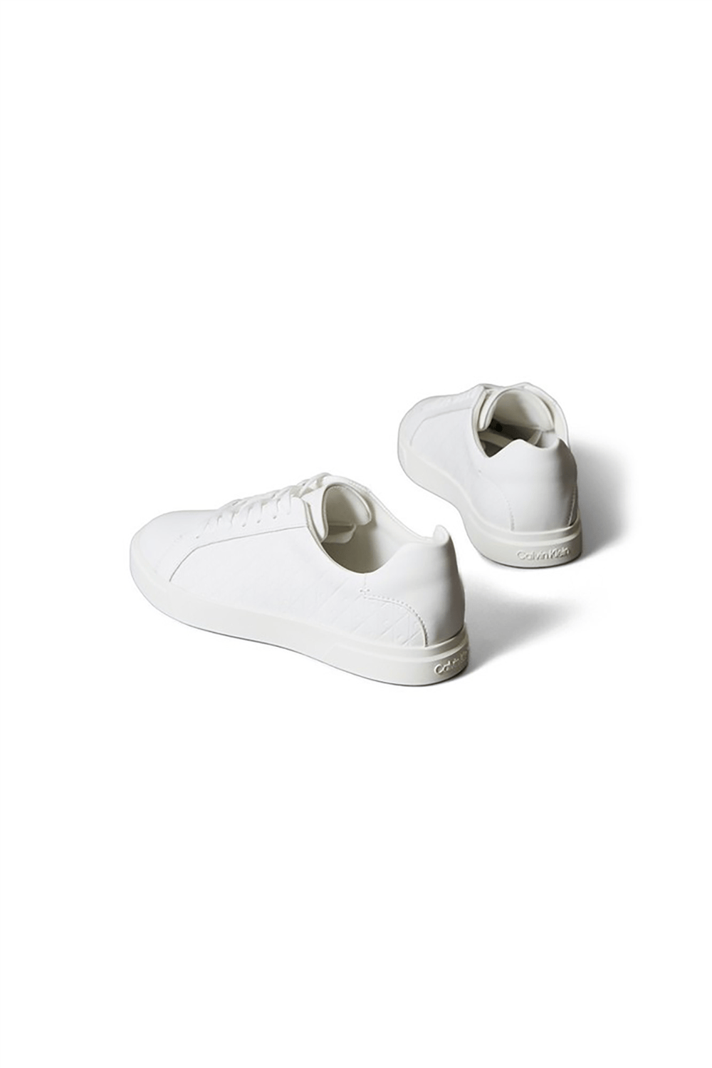 Calvin Klein Low Pro Cups Laceup Lth Aop Kadın Sneaker Beyaz