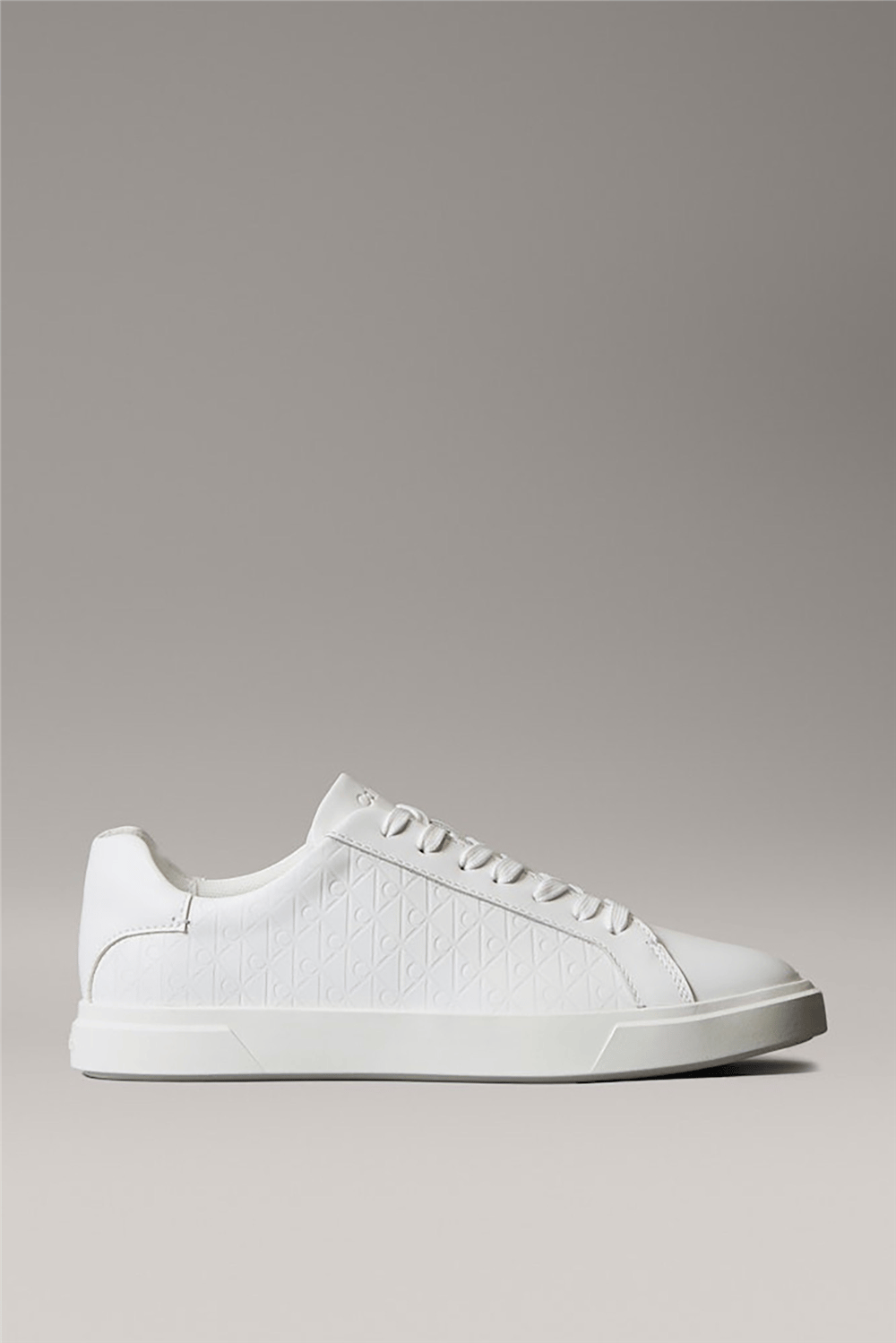 Calvin Klein Low Pro Cups Laceup Lth Aop Kadın Sneaker Beyaz