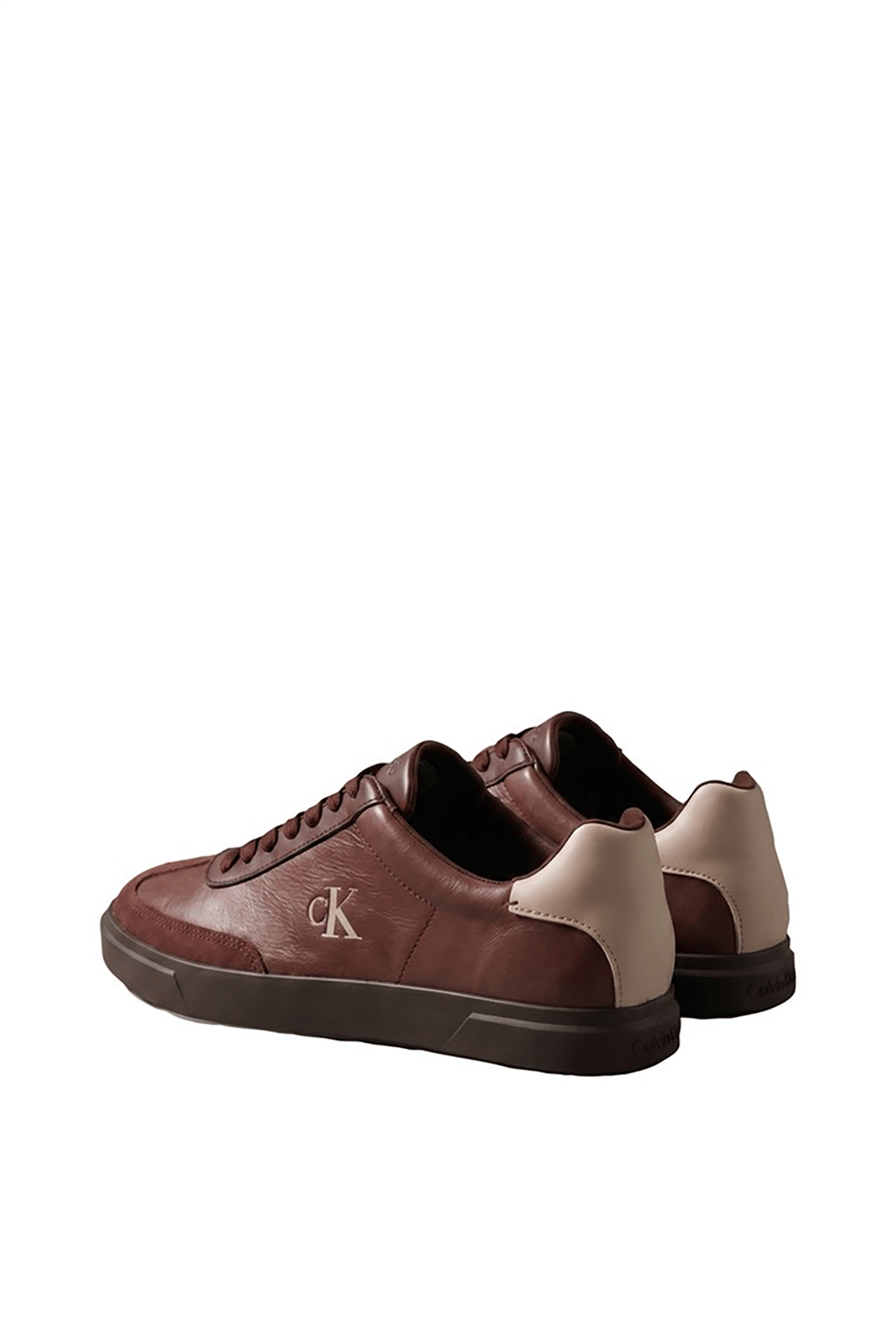 Calvin Klein Low Pro Cups Wingt Text Lth Sue Kadın Sneaker Kahverengi