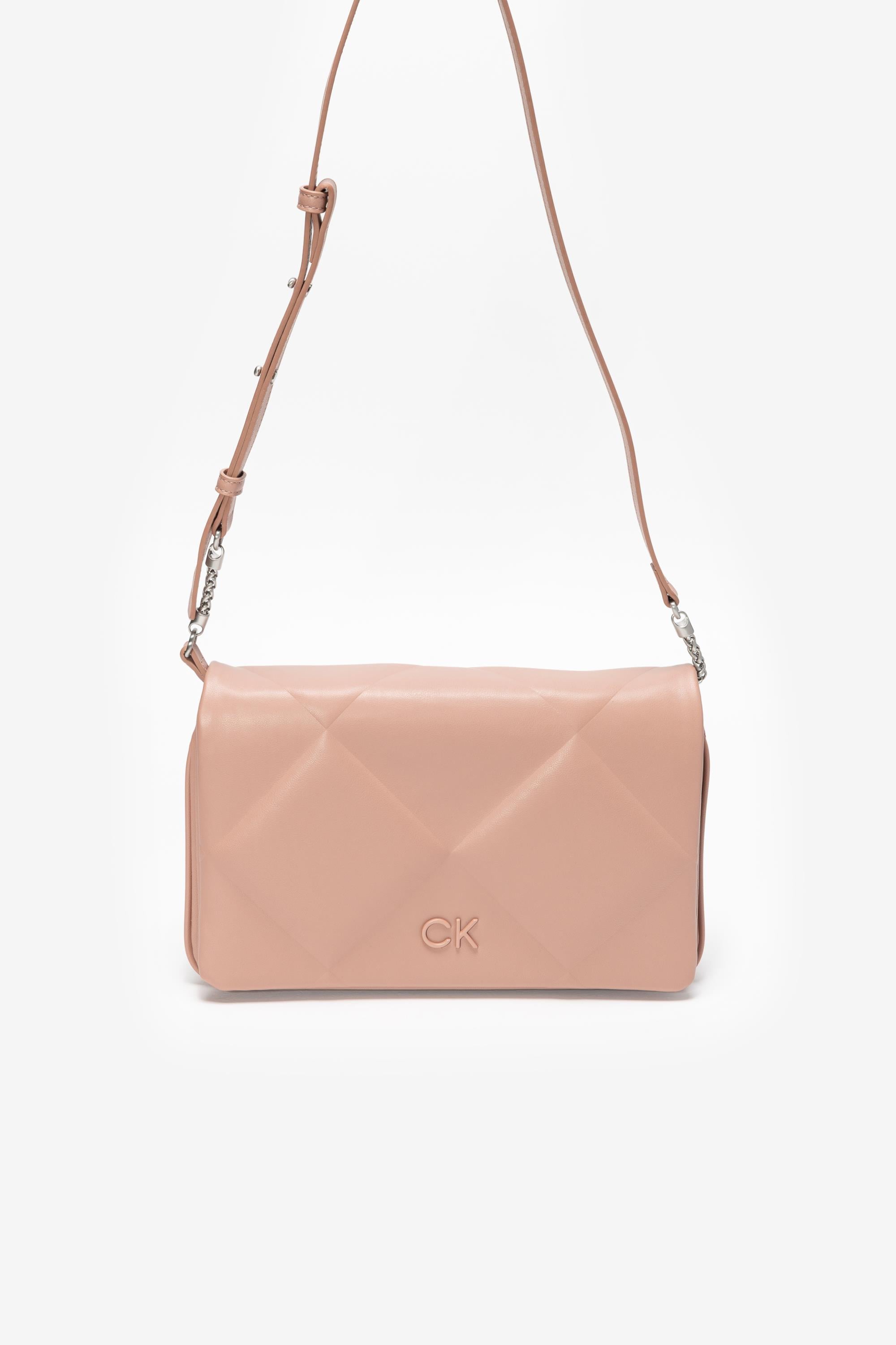 Calvin Klein Re-Lock Quilt Shoulder Kadın Mini Omuz Çantası Mor