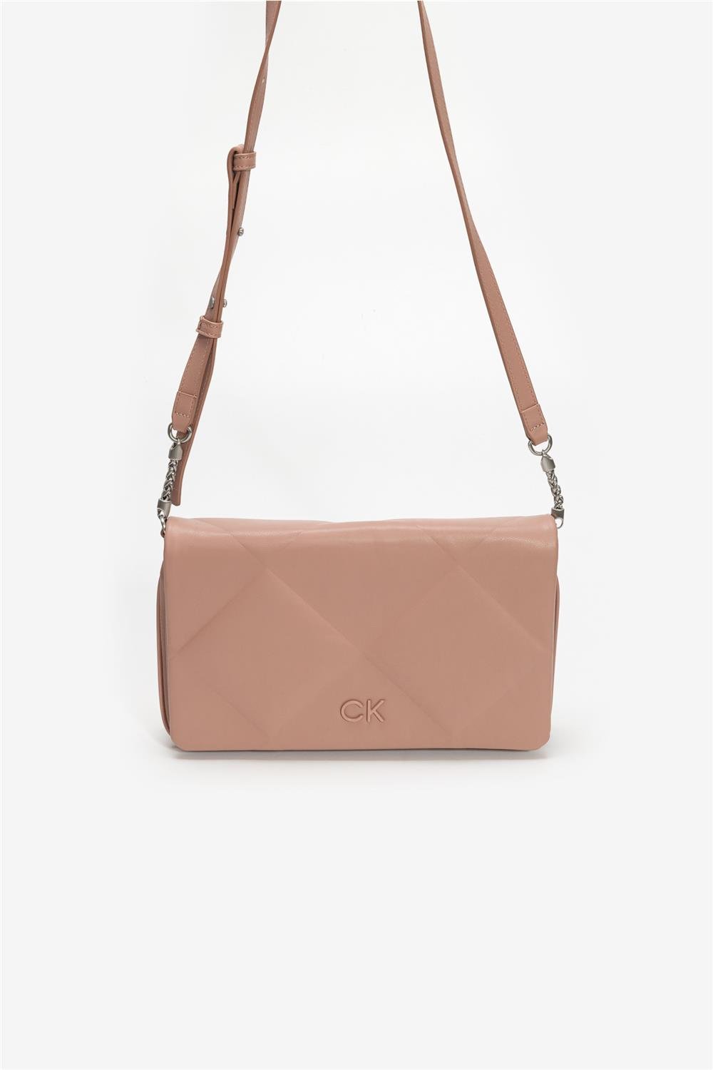 Calvin Klein Re-Lock Quilt Shoulder Kadın Mini Omuz Çantası Mor
