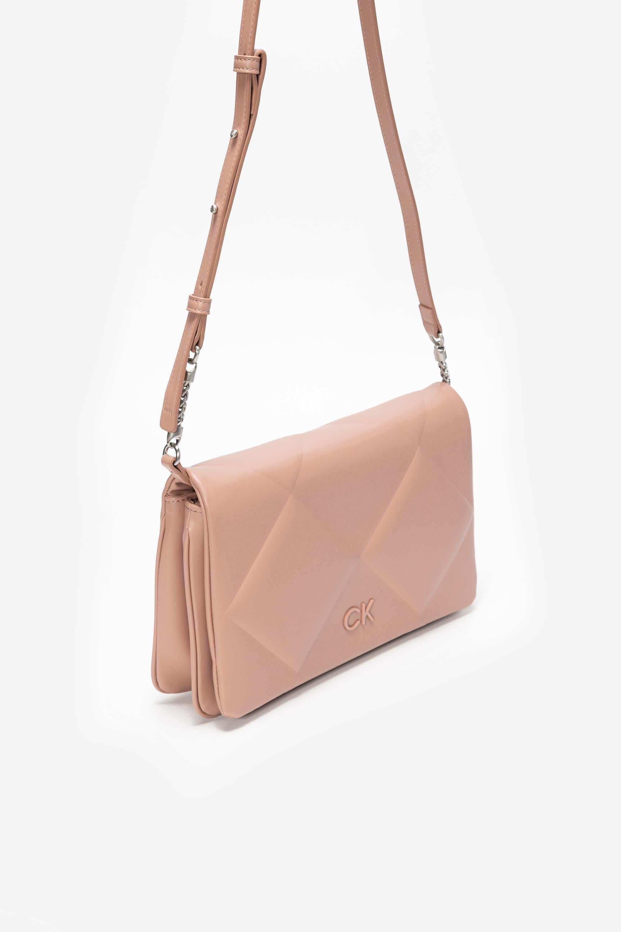 Calvin Klein Re-Lock Quilt Shoulder Kadın Mini Omuz Çantası Mor