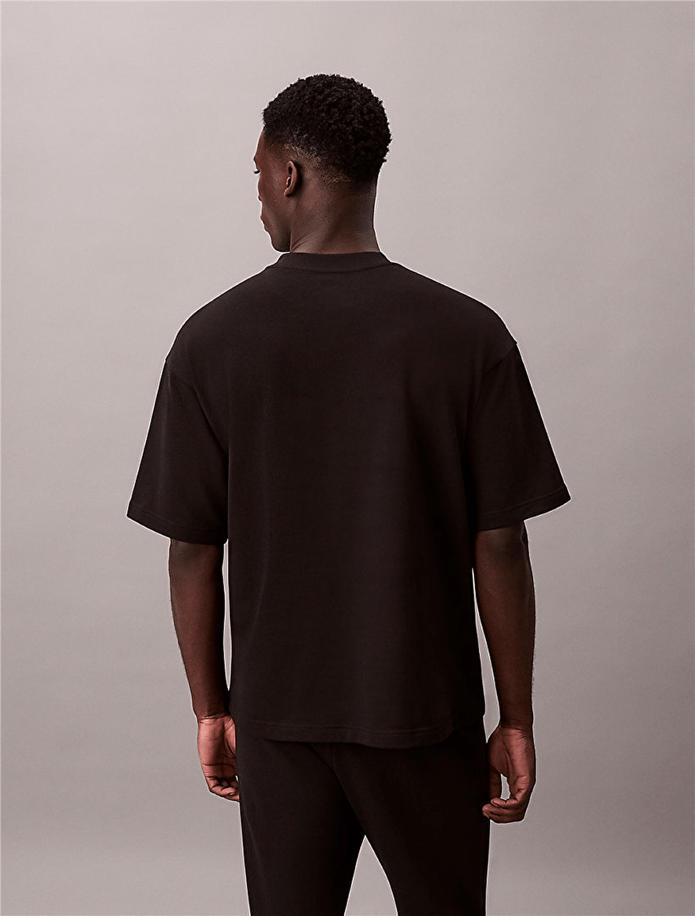 Calvin Klein S/S Crew Neck Erkek Pijama Üstü Siyah
