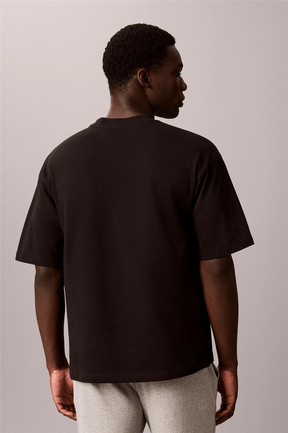 Calvin Klein S/S Crew Neck Erkek Pijama Üstü Siyah
