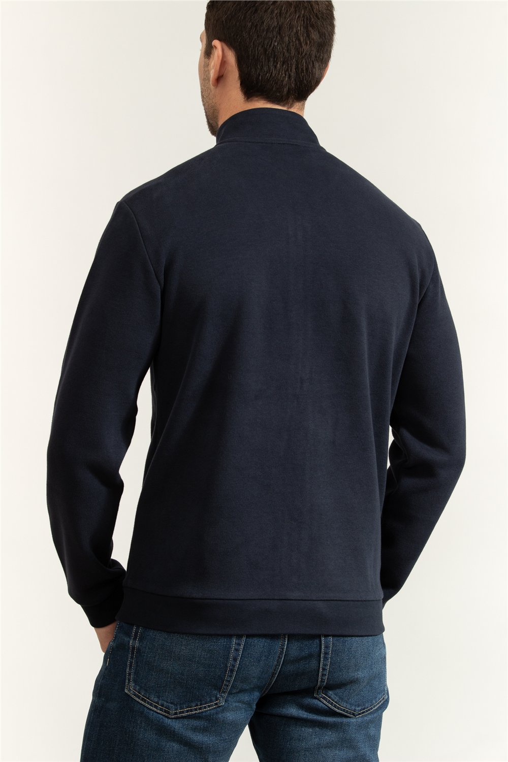 EA7 Erkek Fermuarlı Sweatshirt