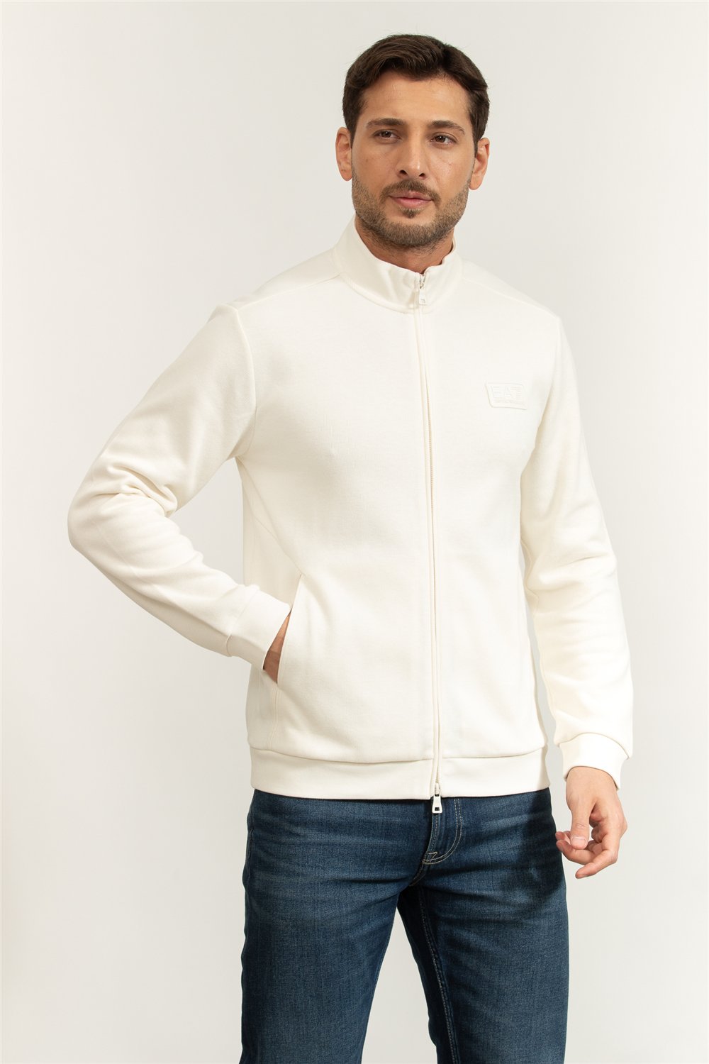 EA7 Erkek Fermuarlı Sweatshirt