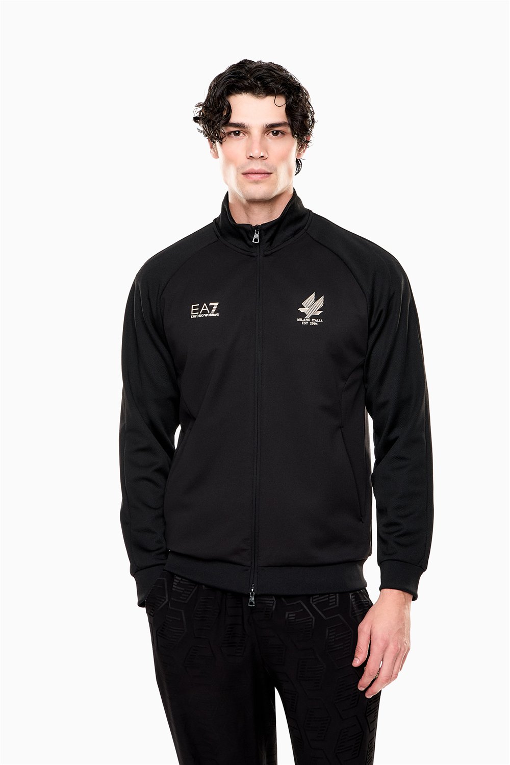 EA7 Erkek Fermuarlı Sweatshirt