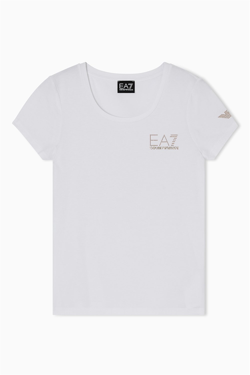 EA7 Kadın Bisiklet Yaka T-Shirt Çok Renkli