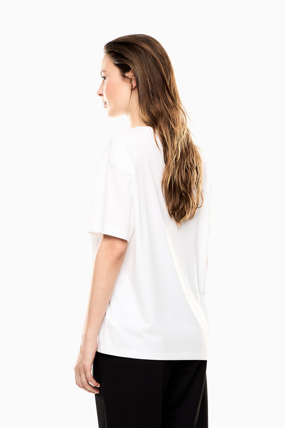 EA7 Kadın Bisiklet Yaka T-Shirt Yeşil