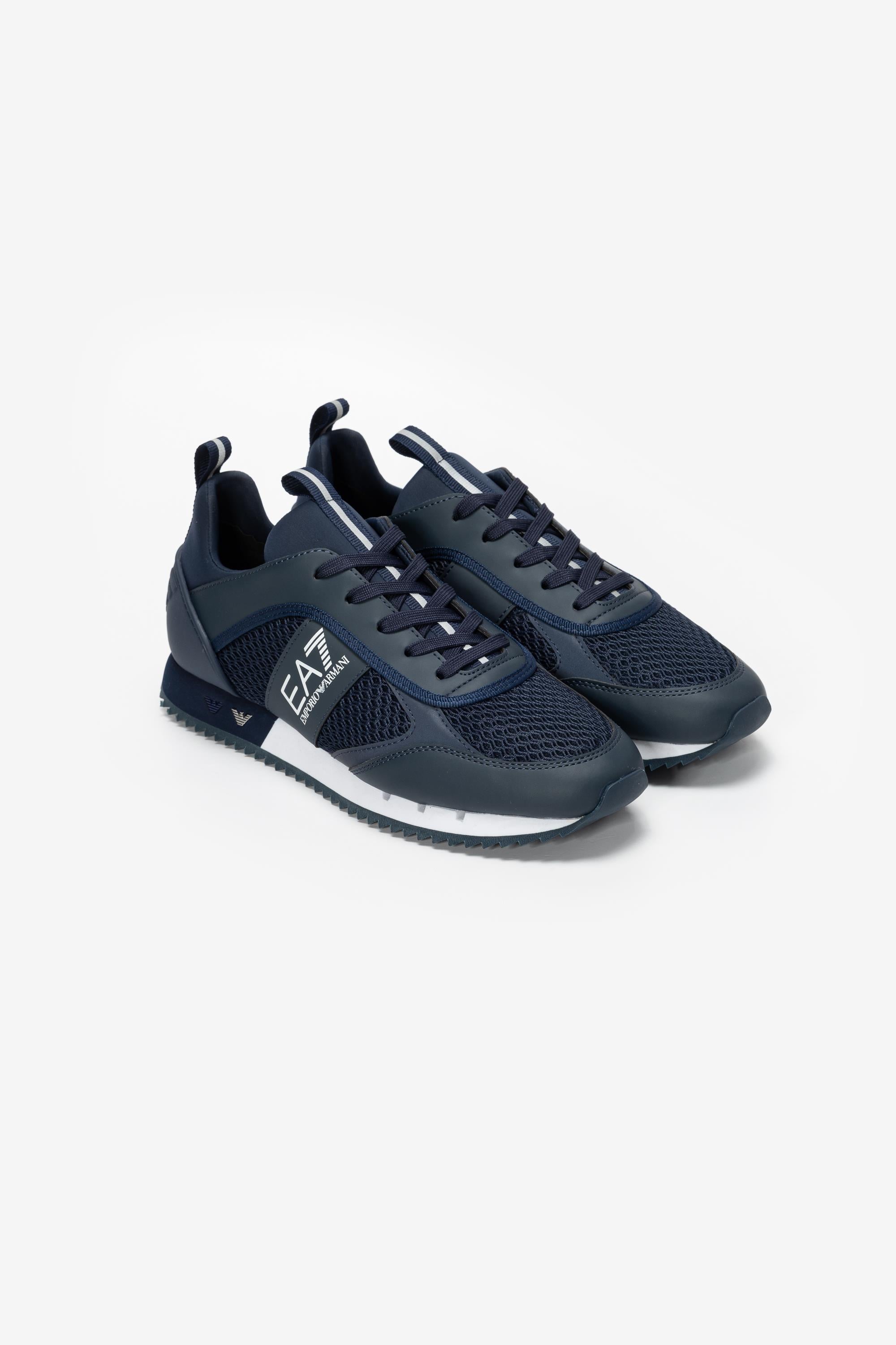 EA7 Black And White 10Th Anniversary Sneakers Lacivert