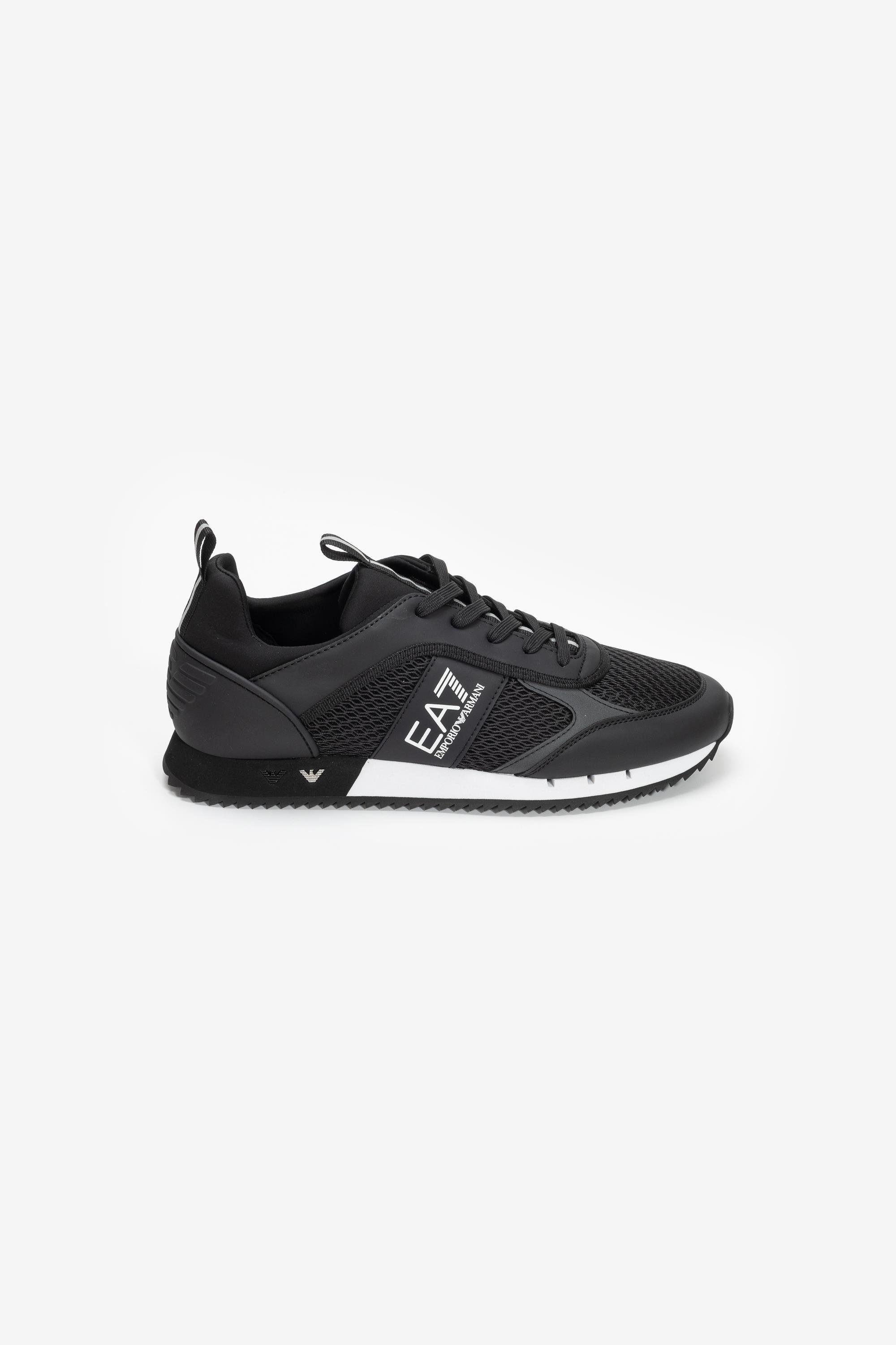 EA7 Black And White 10Th Anniversary Sneakers Siyah