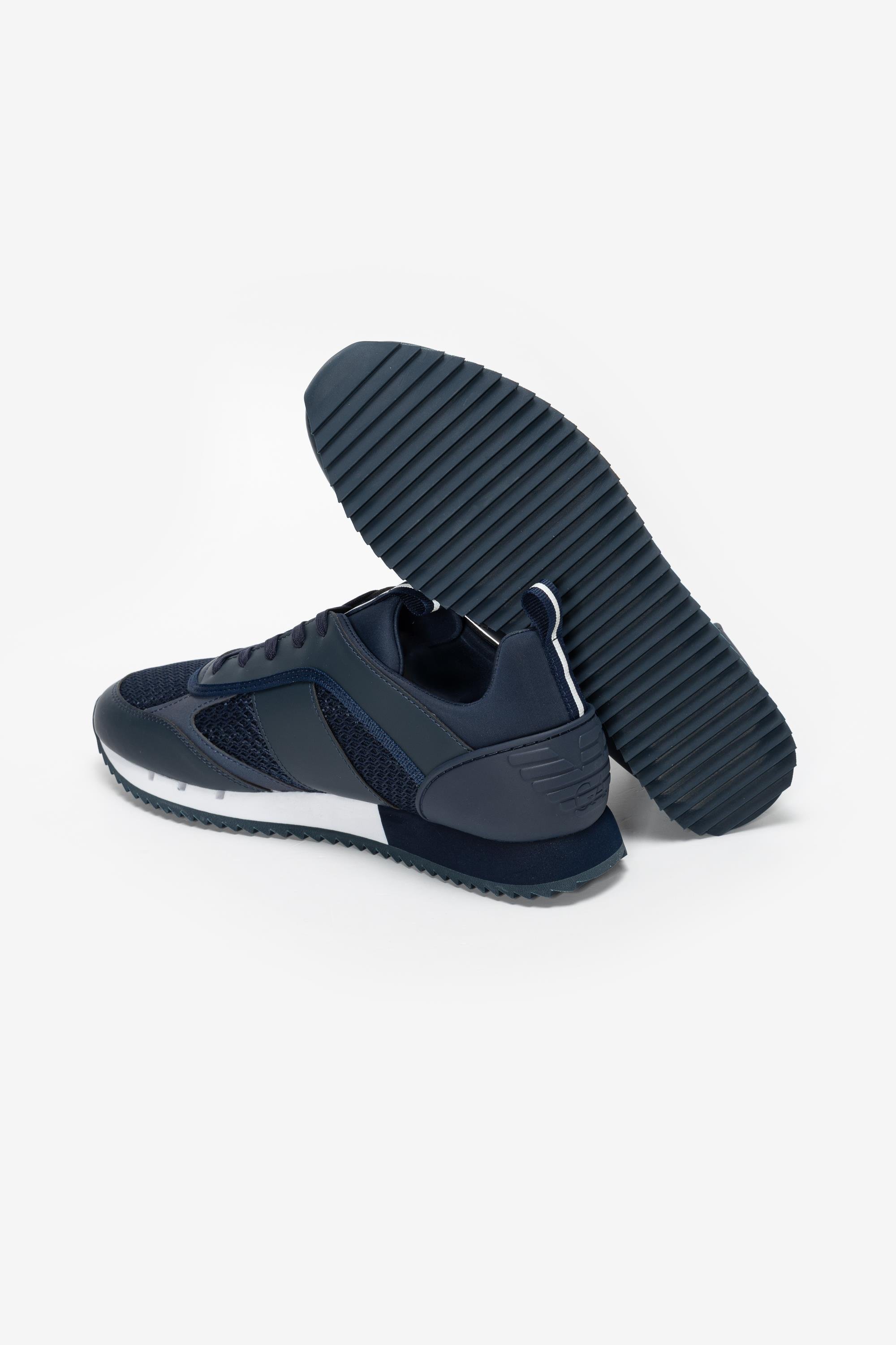 EA7 Black And White 10Th Anniversary Sneakers Lacivert