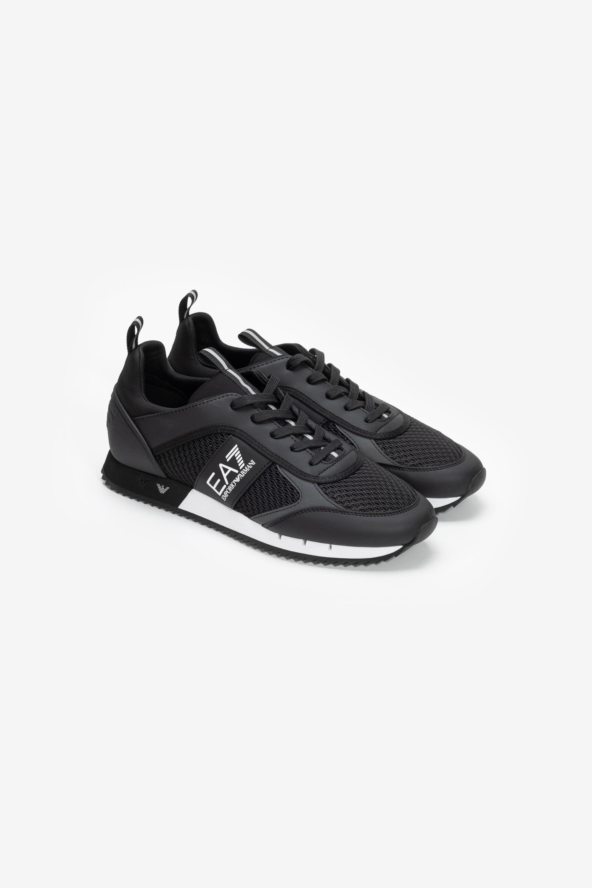 EA7 Black And White 10Th Anniversary Sneakers Siyah