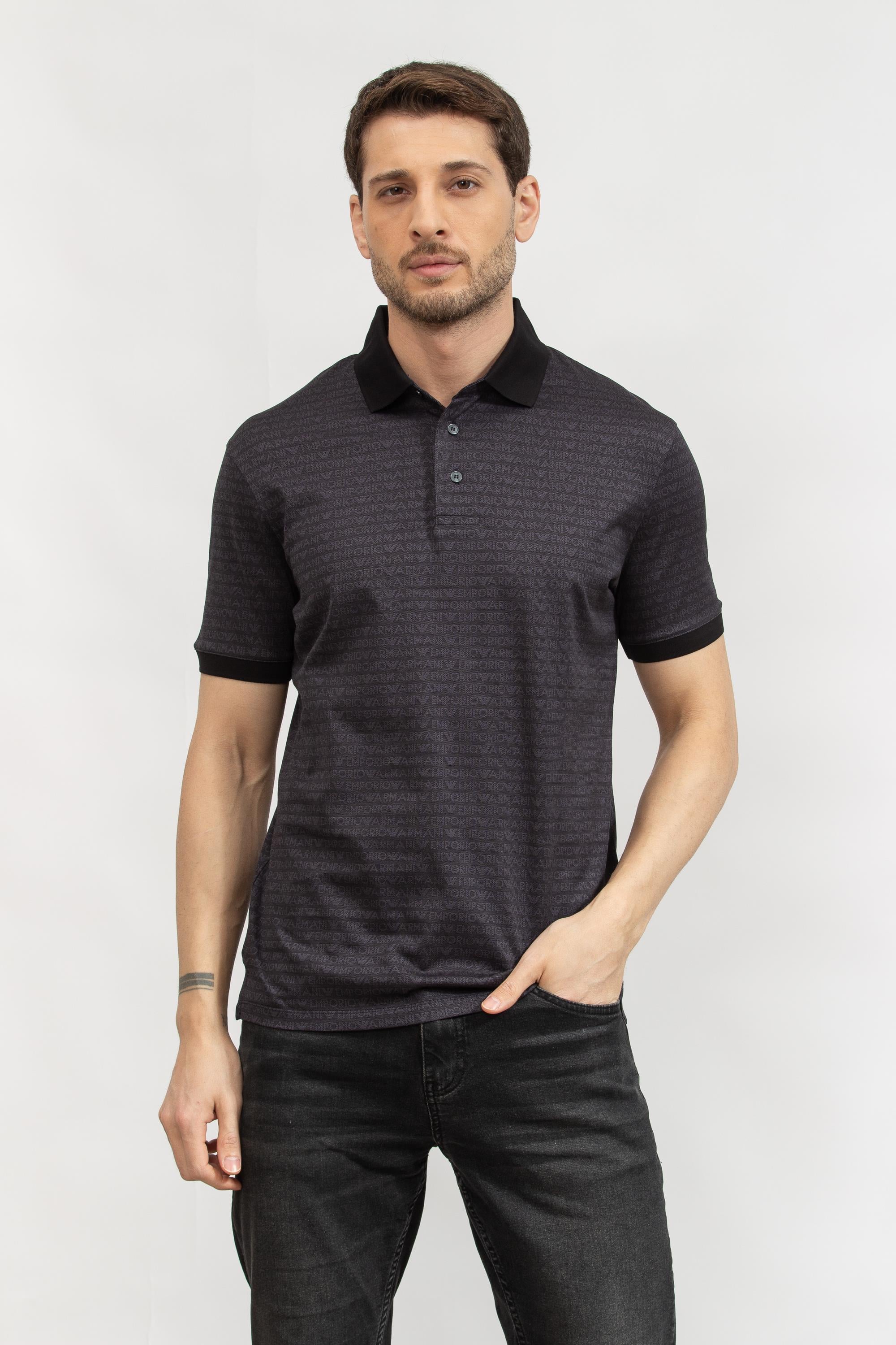 Emporio Armani Erkek Polo Yaka T-Shirt Çok Renkli