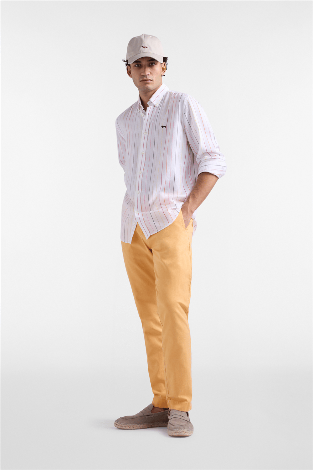Harmont Blaine Camicia Monotessuto + Res Erkek Gömlek Beyaz