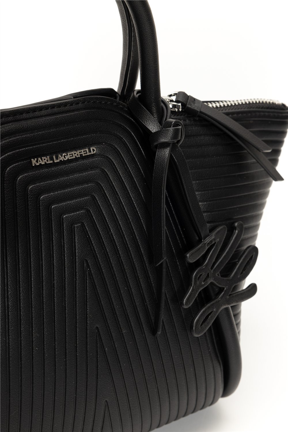 Karl Lagerfeld K/Wellen SM Tote Kadın Mini Omuz Çantası Siyah
