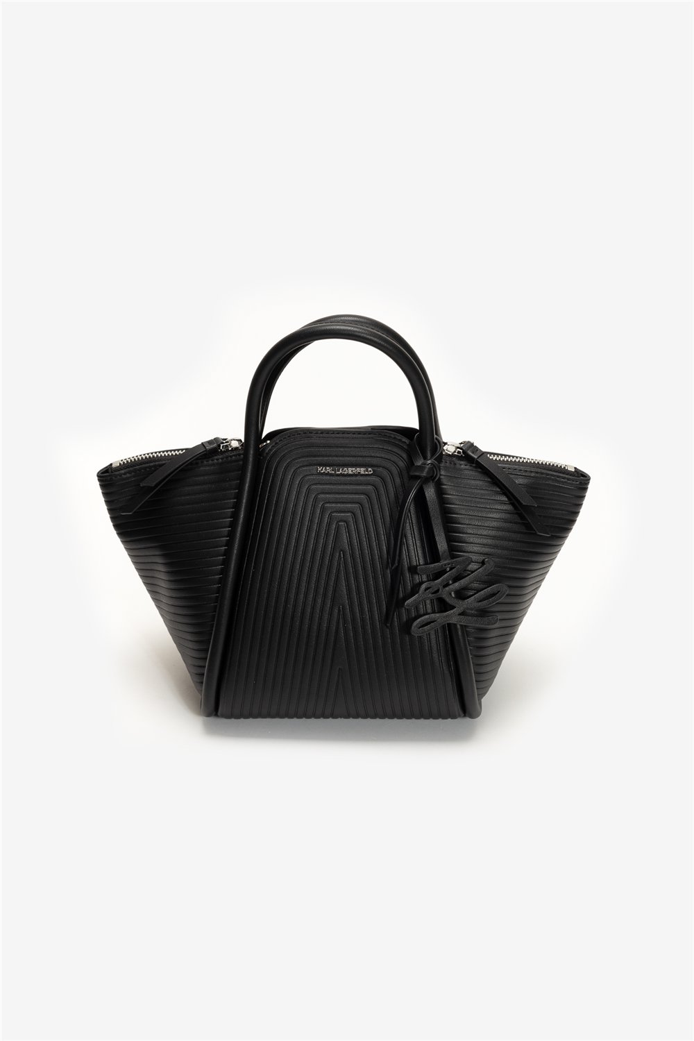 Karl Lagerfeld K/Wellen SM Tote Kadın Mini Omuz Çantası Siyah