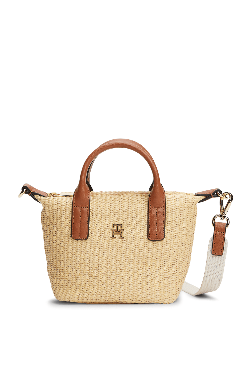 Tommy Hilfiger Popette Micro Tote R Kadın Mini Omuz Çantası Bej