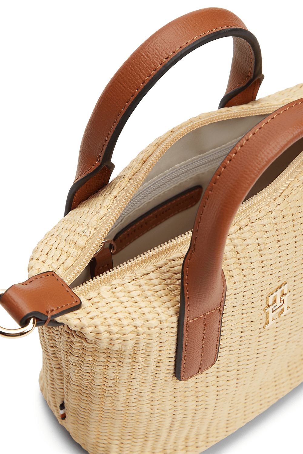 Tommy Hilfiger Popette Micro Tote R Kadın Mini Omuz Çantası Bej