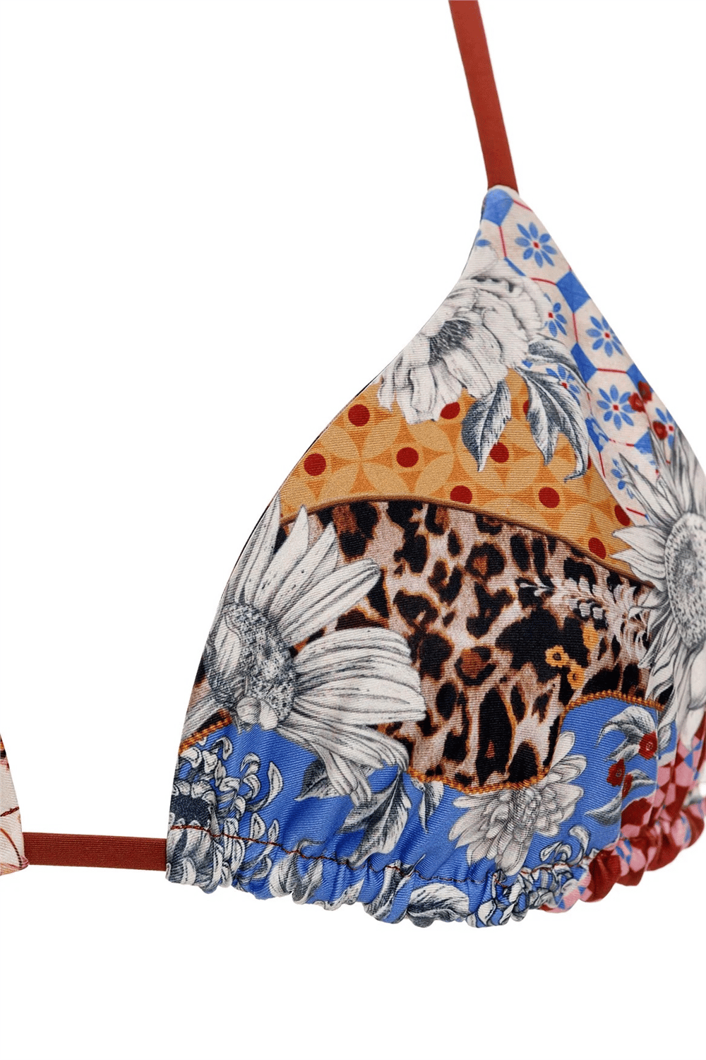 Agua Bendita Lolita Quilt 19355 Kadın Bikini Üstü Çok Renkli