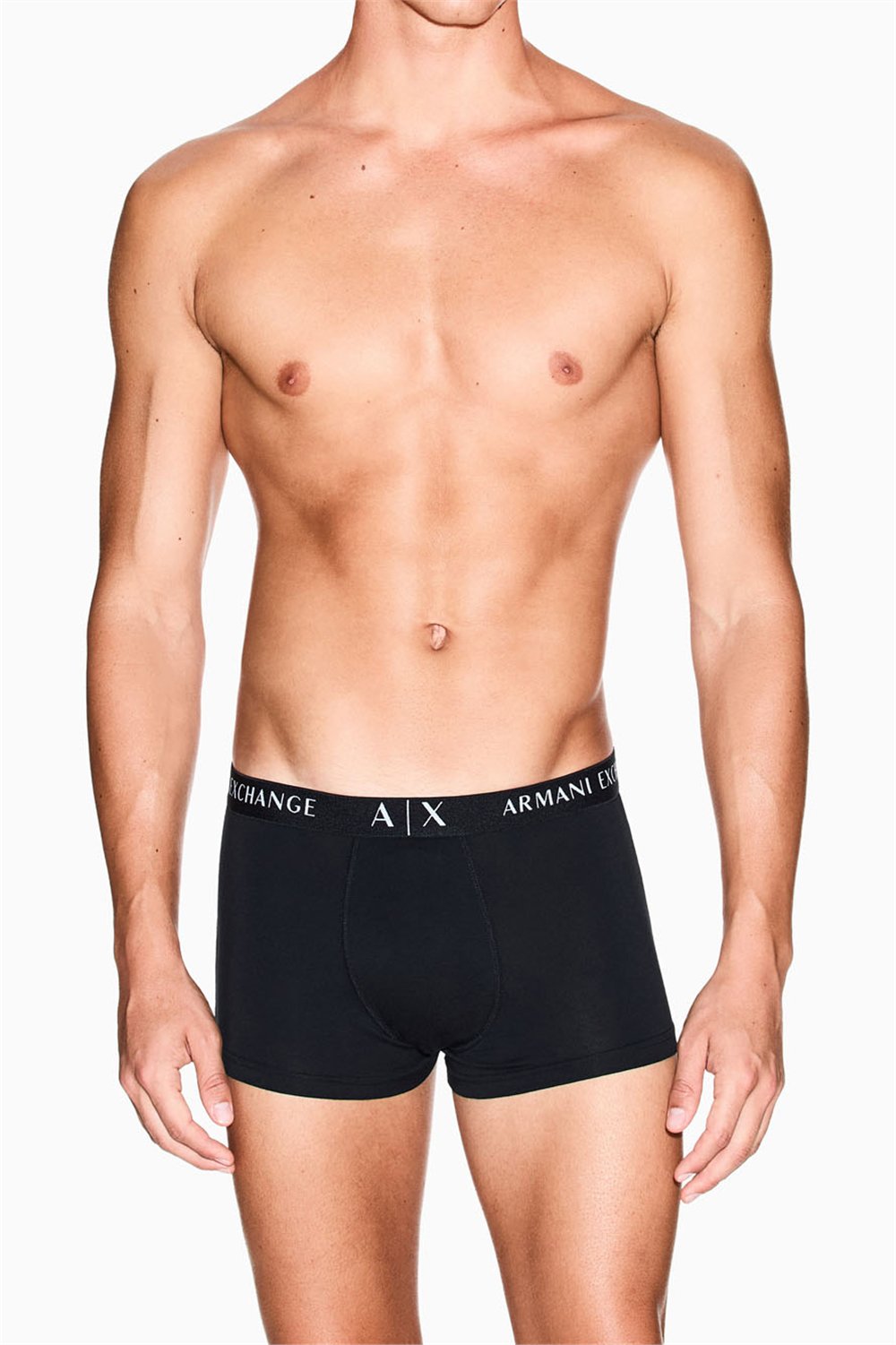 Armani Exchange Erkek 3lü Boxer Siyah