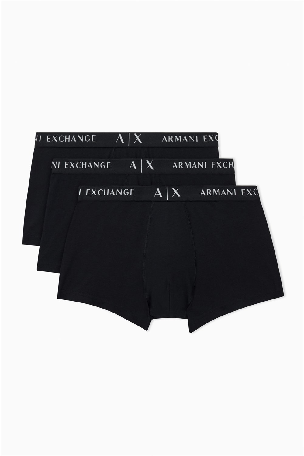 Armani Exchange Erkek 3lü Boxer Siyah