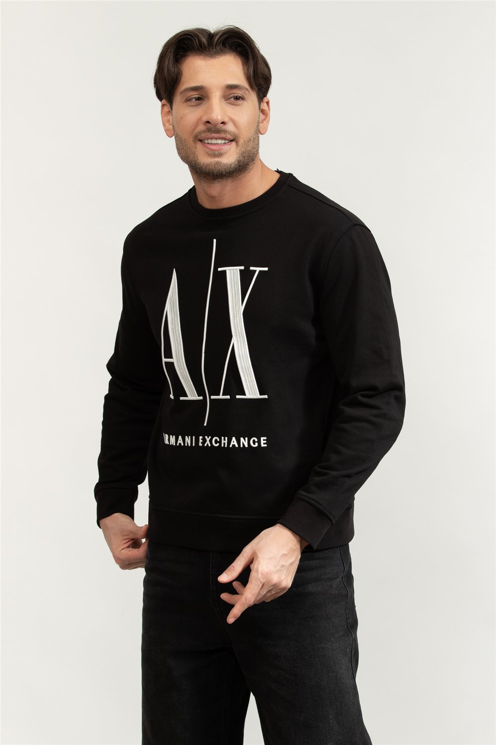 Armani Exchange Erkek Bisiklet Yaka Sweatshirt