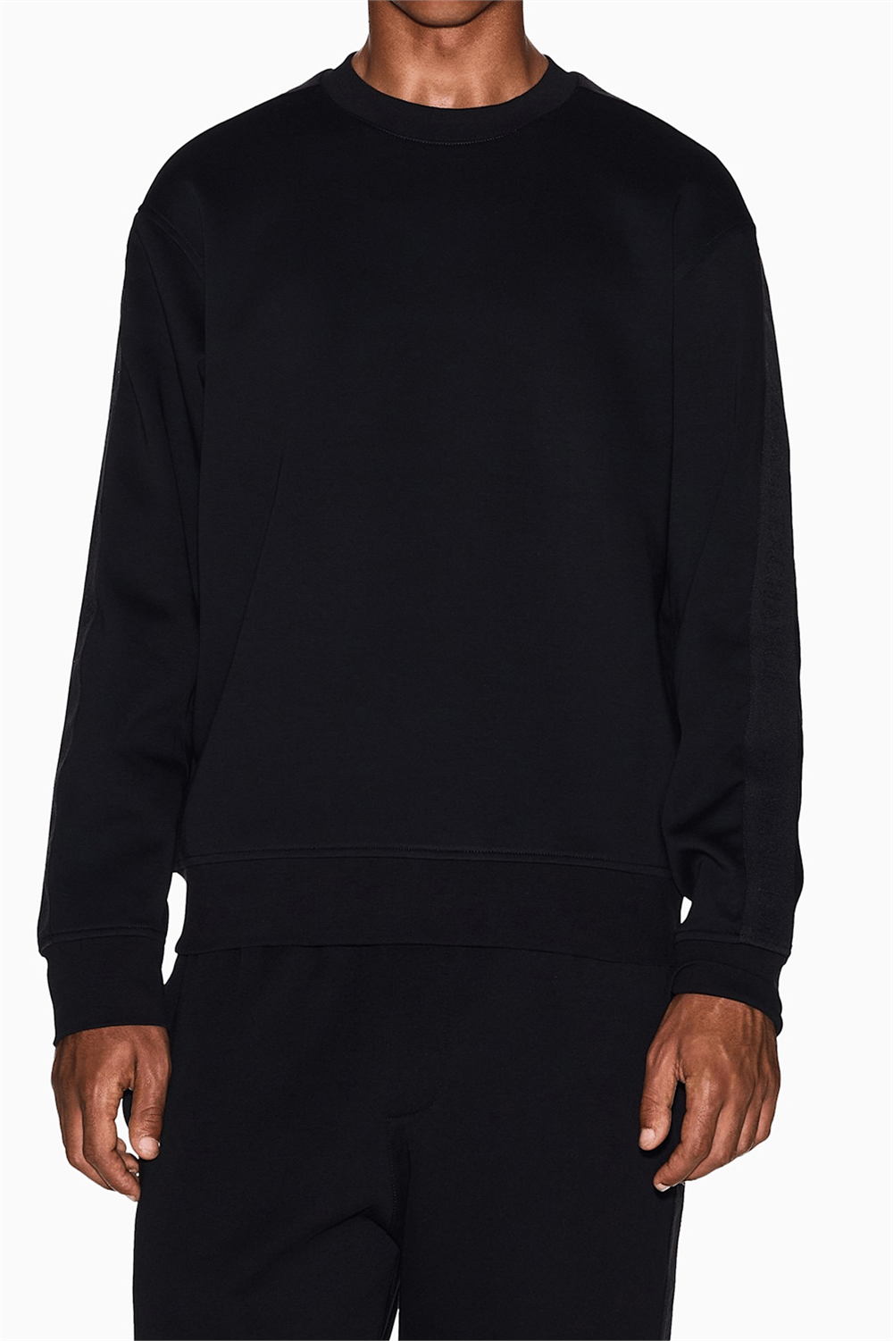 Armani Exchange Erkek Bisiklet Yaka Sweatshirt Siyah